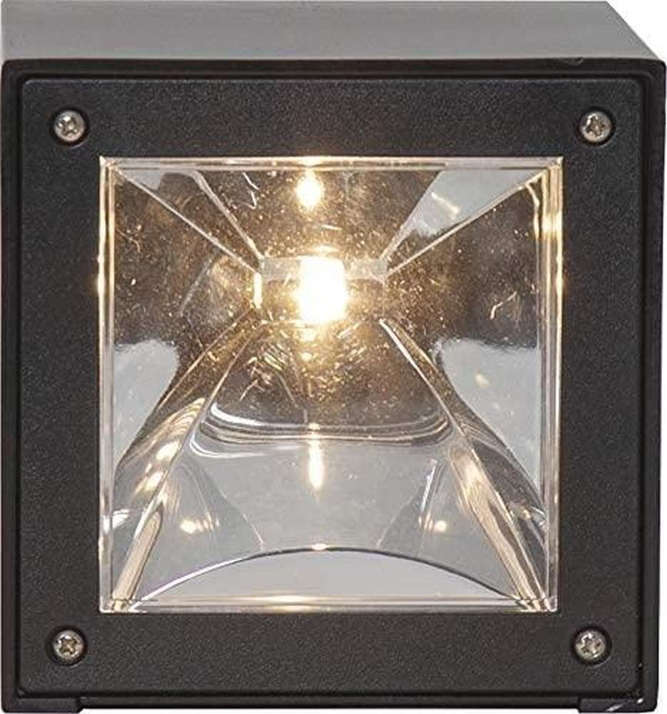 TRADING LED LED-Solar-Wandleuchte"Wally Cube" 481-77 STAR Außen-Wandleuchte