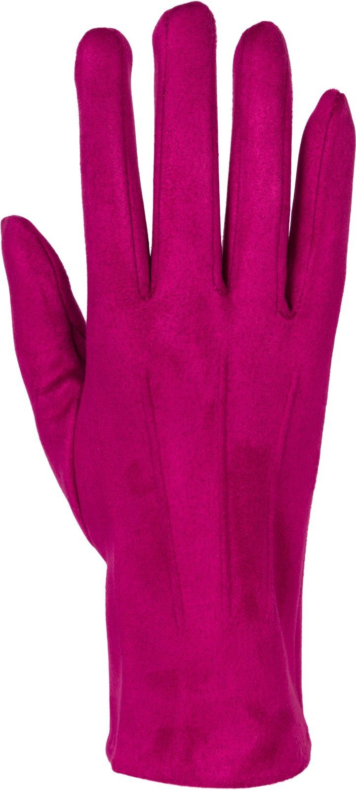styleBREAKER Fleecehandschuhe Einfarbige Touchscreen Handschuhe Ziernähte günstig online kaufen