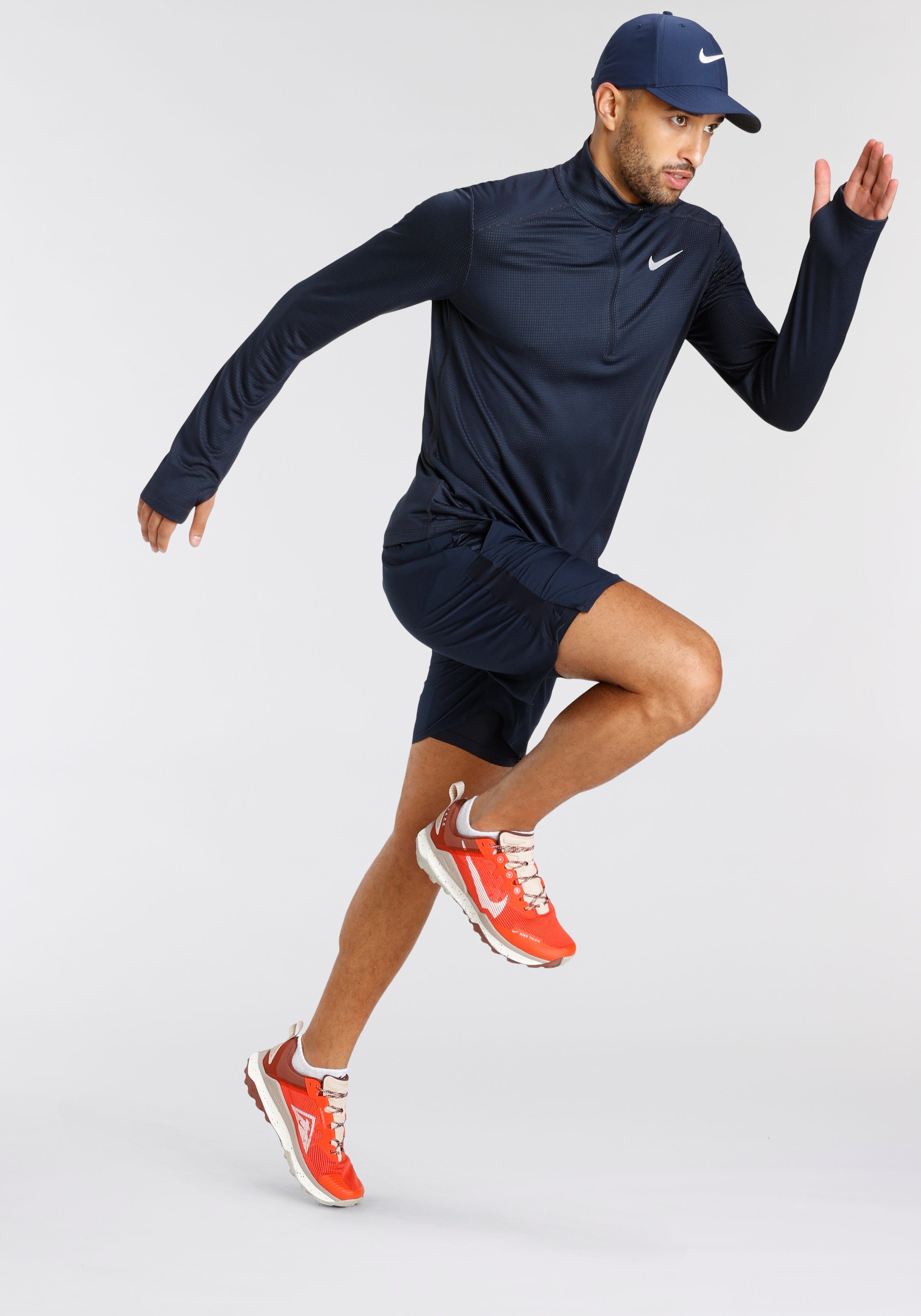 Nike Laufshirt PACER MEN'S 1/-ZIP RUNNING TOP OBSIDIAN/IRON GREY/REFLECTIVE SILV