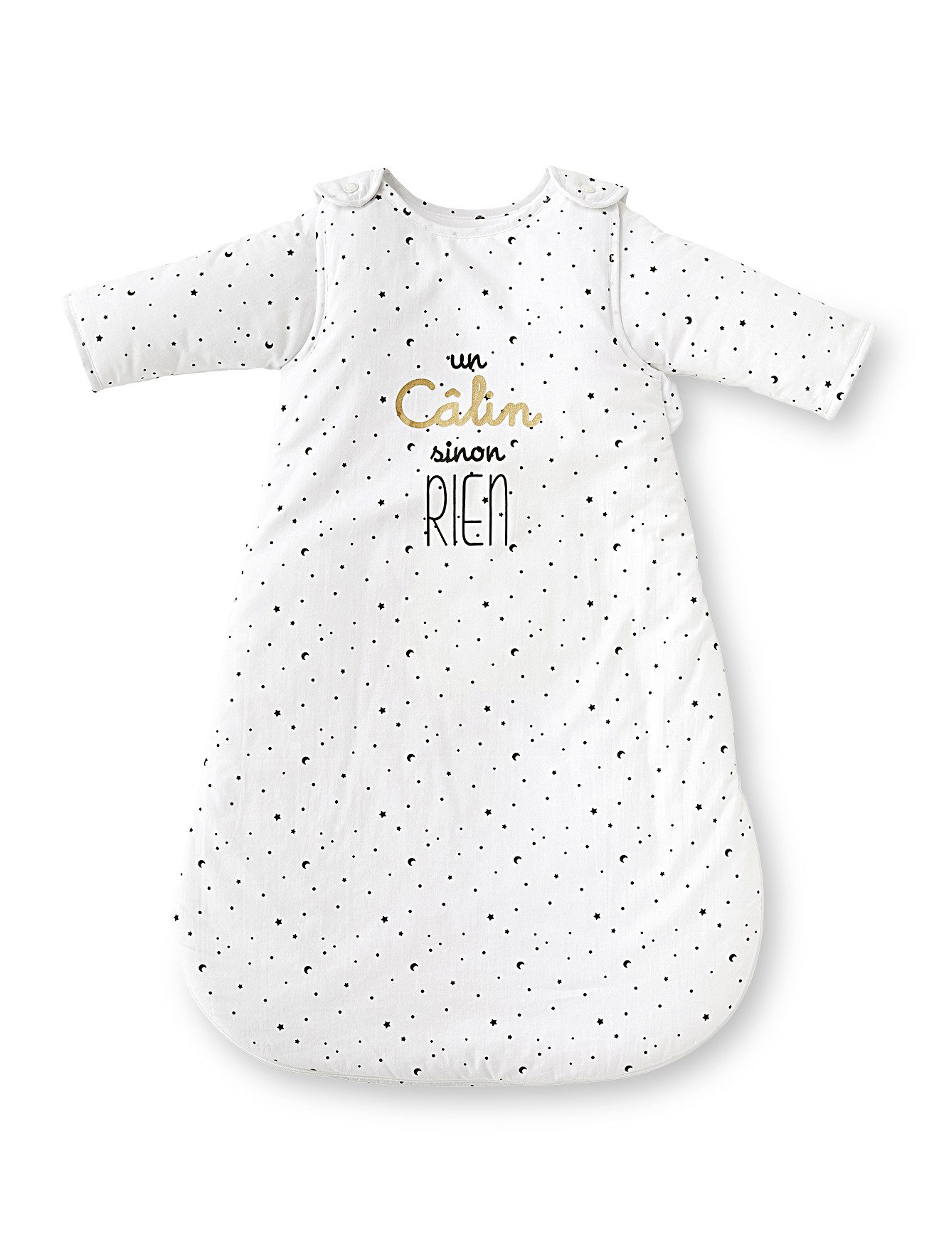 Babyschlafsack Baby Winterschlafsack STERNE, Ärmel abnehmbar