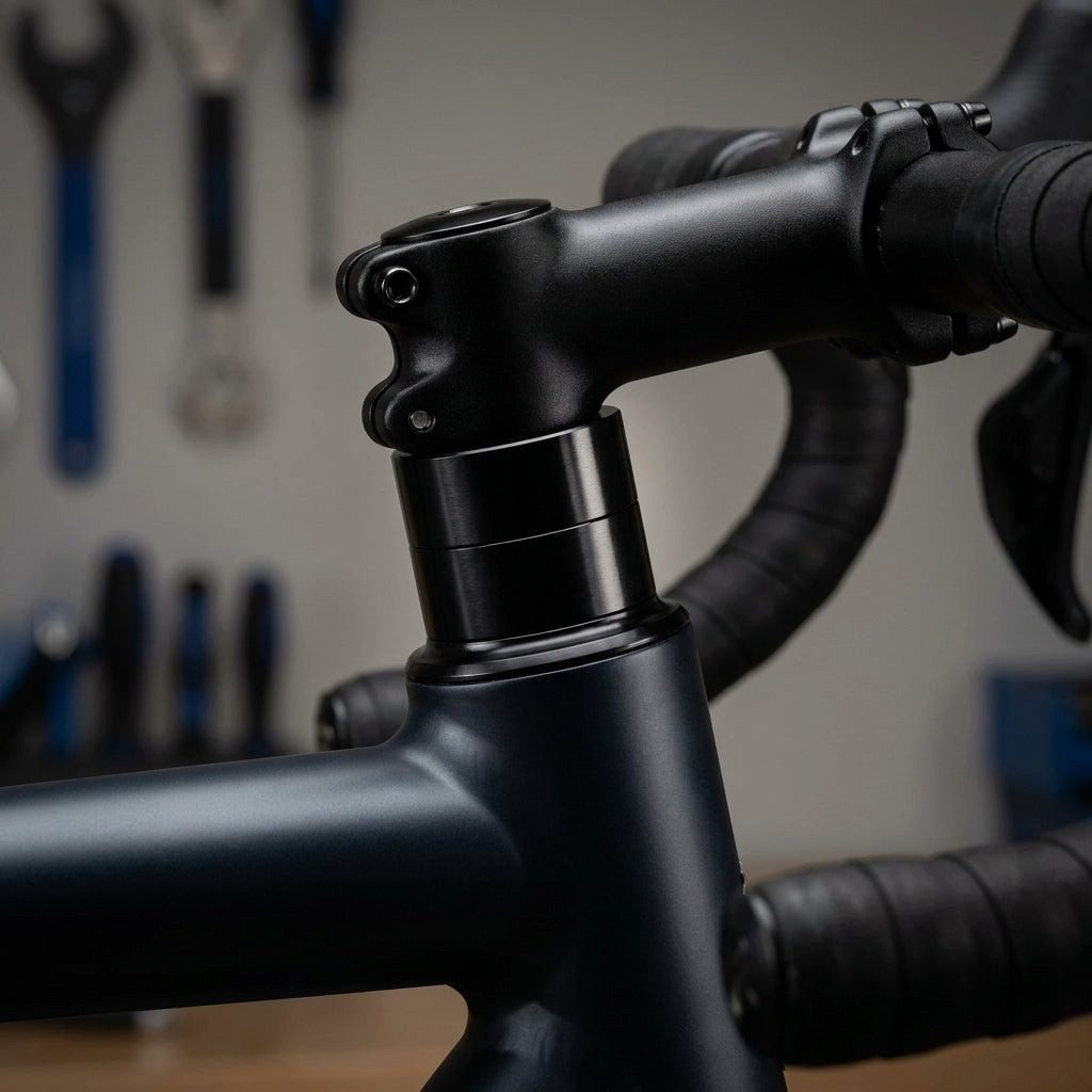 Humpert Fahrradlenker Spacer 1" - Humpert, Alu 10mm schwarz, Humpert, 66254000