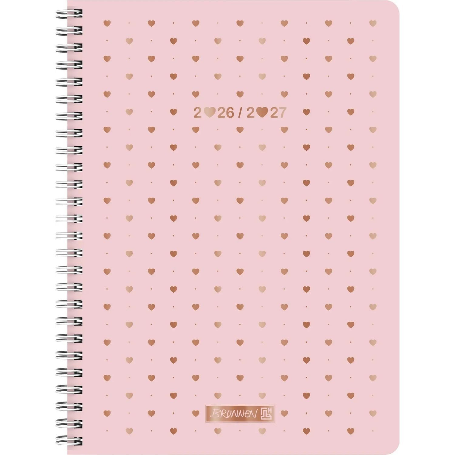 Baier & Schneider Schülerkalender Schülerkalender Style 2026/2027 "Pretty Pink", A5, Kunststoff