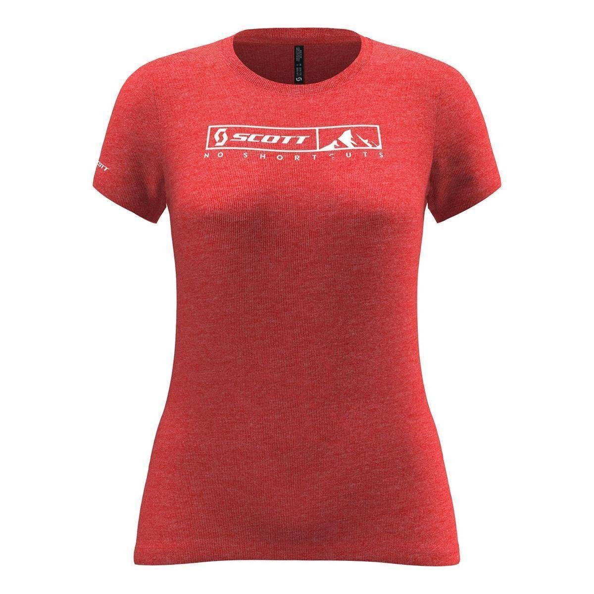 Scott Kurzarmshirt Scott T-Shirt Damen 10 No Shortcuts s/sl (1-tlg) rosa