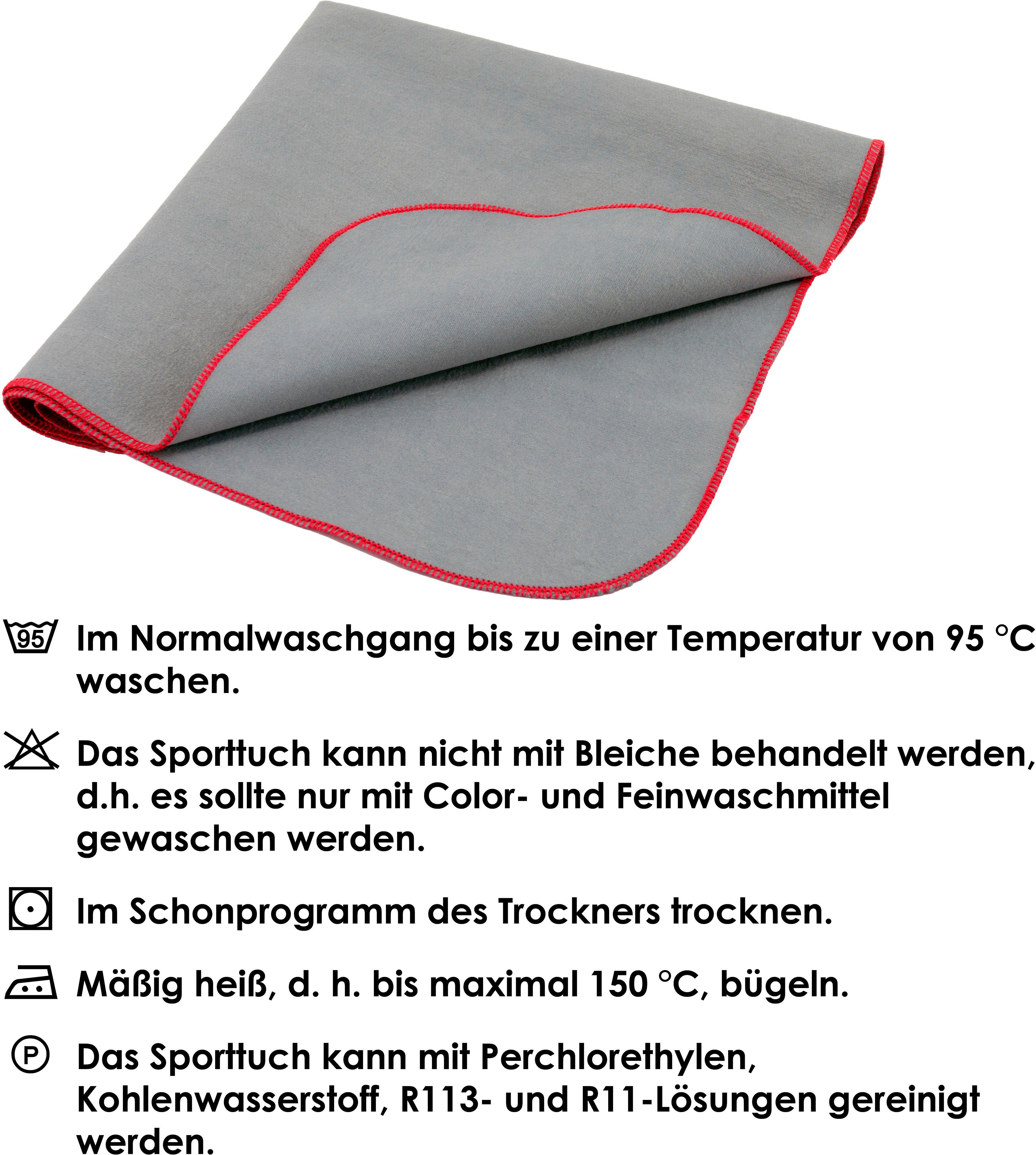 SETEX Sporthandtuch SETEX Sporttuch aus Evolon®, Evolon® (1-St), Komfort & Haltbarkeit: Hypoallergenes Evolon® - sanft zur Haut