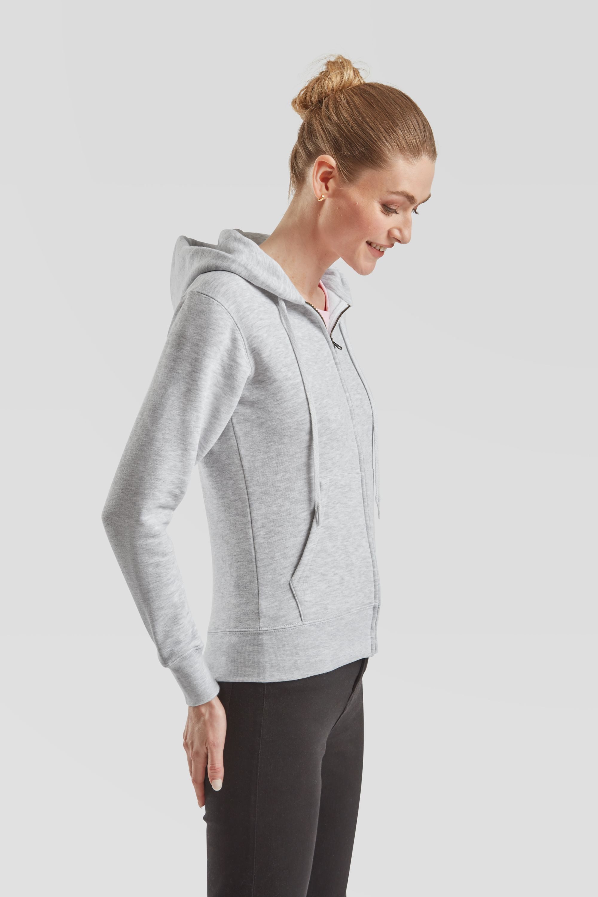 Fruit of the Loom Sweatjacke Premium Hooded Sweat Jacket Lady-Fit