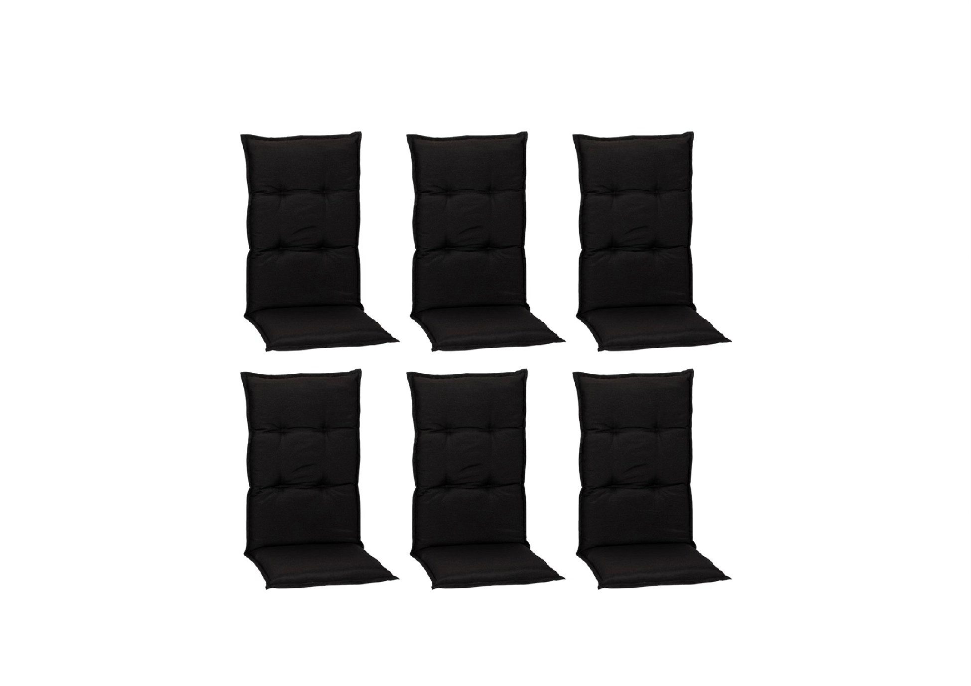 beo Polsterauflage Saumauflage Hochlehner Turin im Set, (Set), Gartenstuhlauflage, Sitzauflage, Sitzkissen Outdoor, 118x46x8 cm