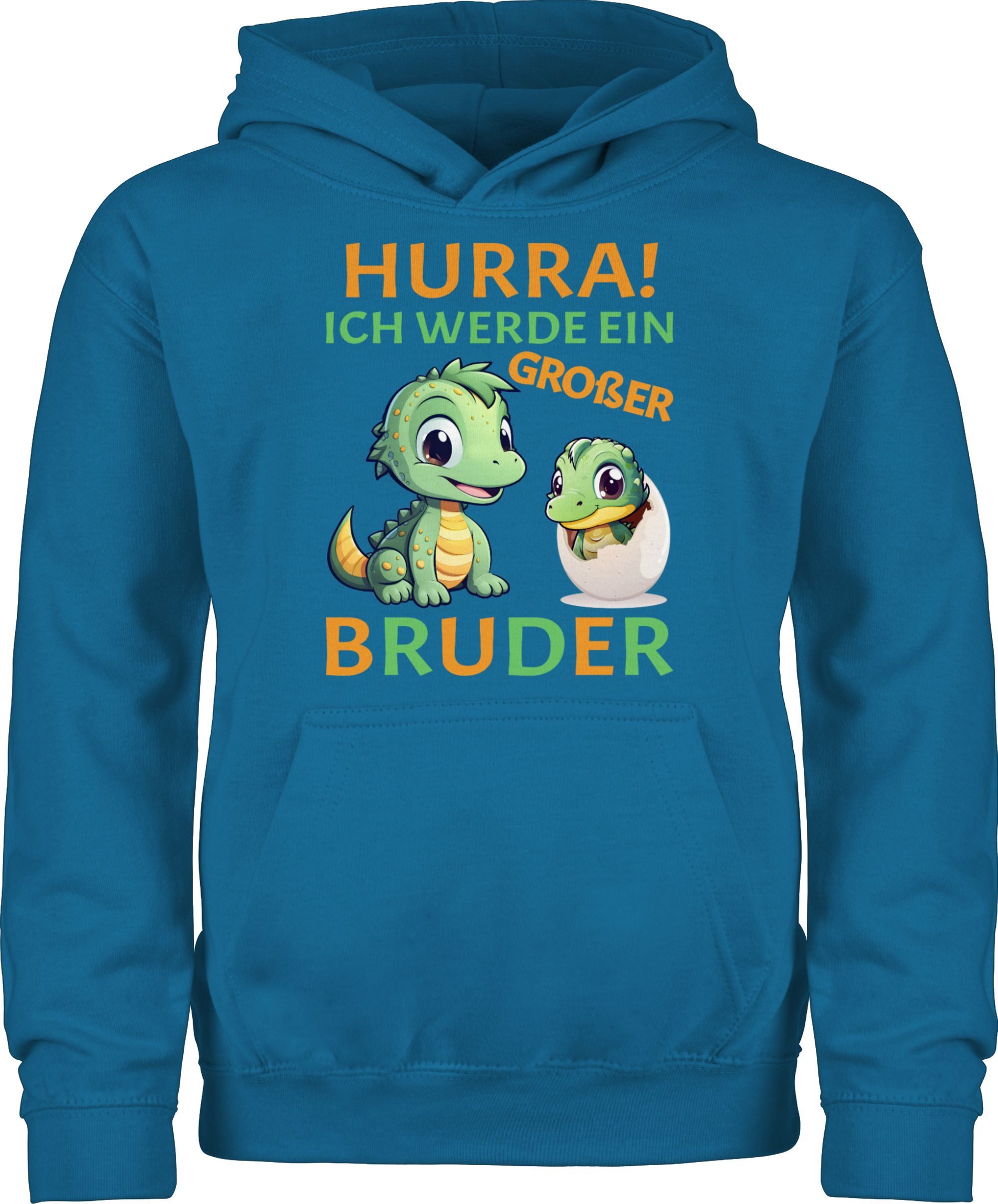 Hoodie Hurra endlich großer Bruder - Ich werde großer Bruder - Ich bin großer