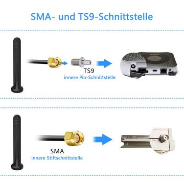 GelldG 5G LTE Antenne 4G Signalverstärker Omnidirektionale Netzwerkantenne Innenantenne