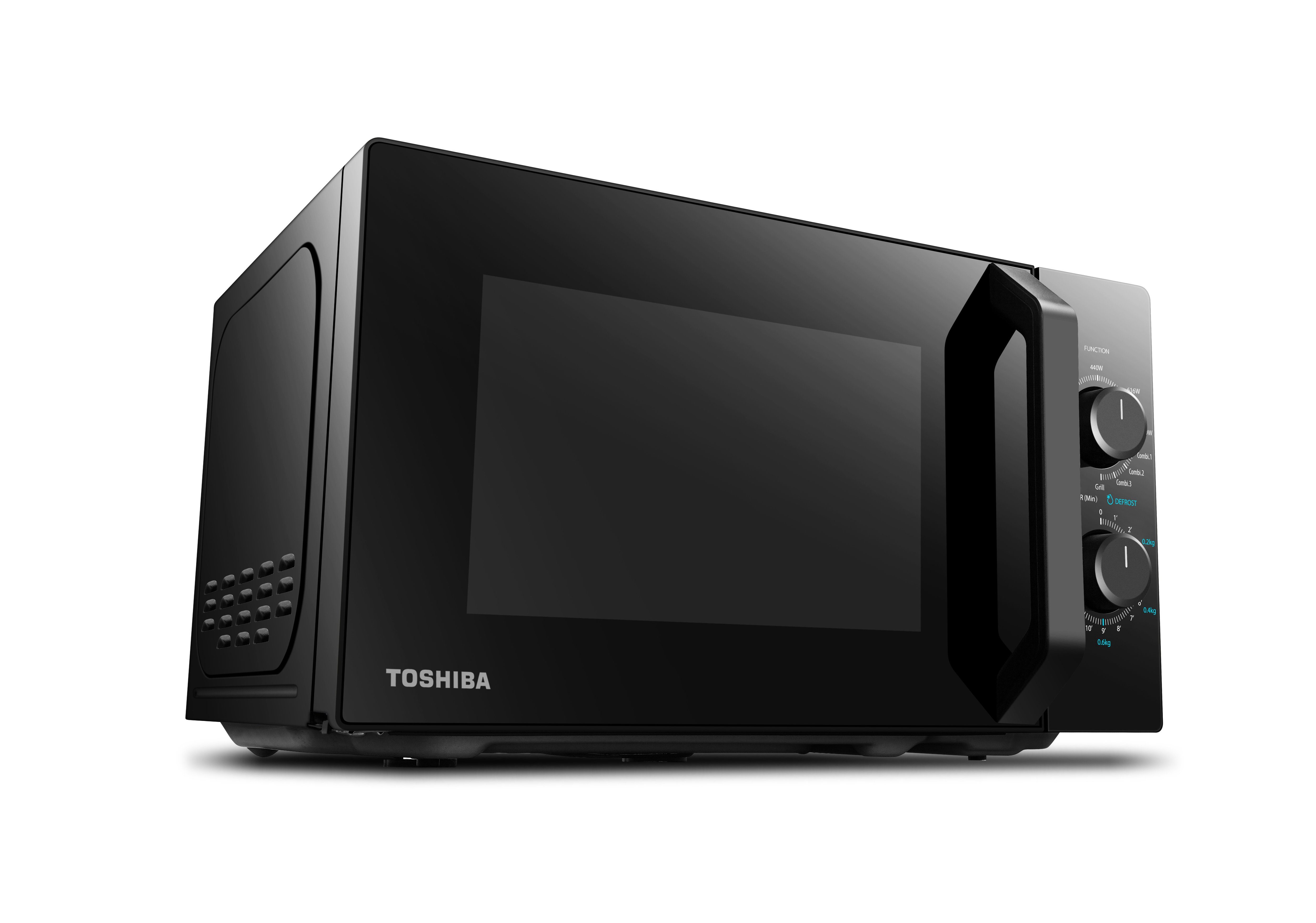 Toshiba Mikrowelle MW2-MG20PF(BK)/GE, Grill&Kombigarfunktion, 20,00 Leistungsstufen, 1000 W l, Schwarz Grillleistung, 5