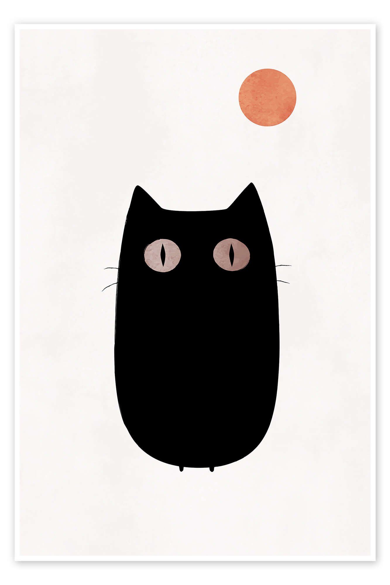 Posterlounge Wandbild The Cat, KUBISTIKA, erhältlich als Poster, Leinwandbild, Wandsticker oder Acrylglasbild