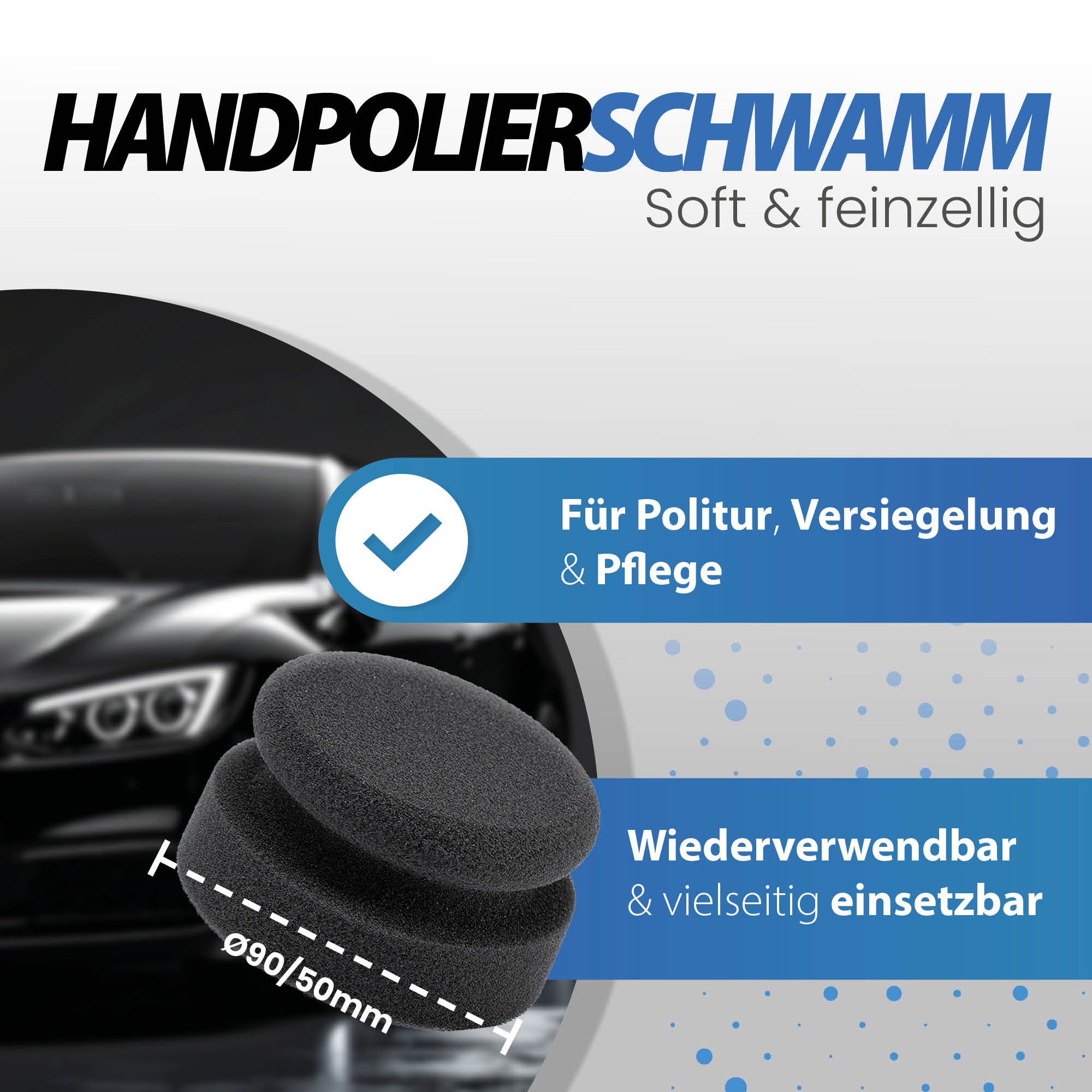 detailmate Auto Politur 3in1 Menzerna One Step Polish Set Autopolitur (4 St), Medium Cut One-Step + PAD Medium + Mikrofasertuch + Gummihandschuhe – Bild 5 von 5