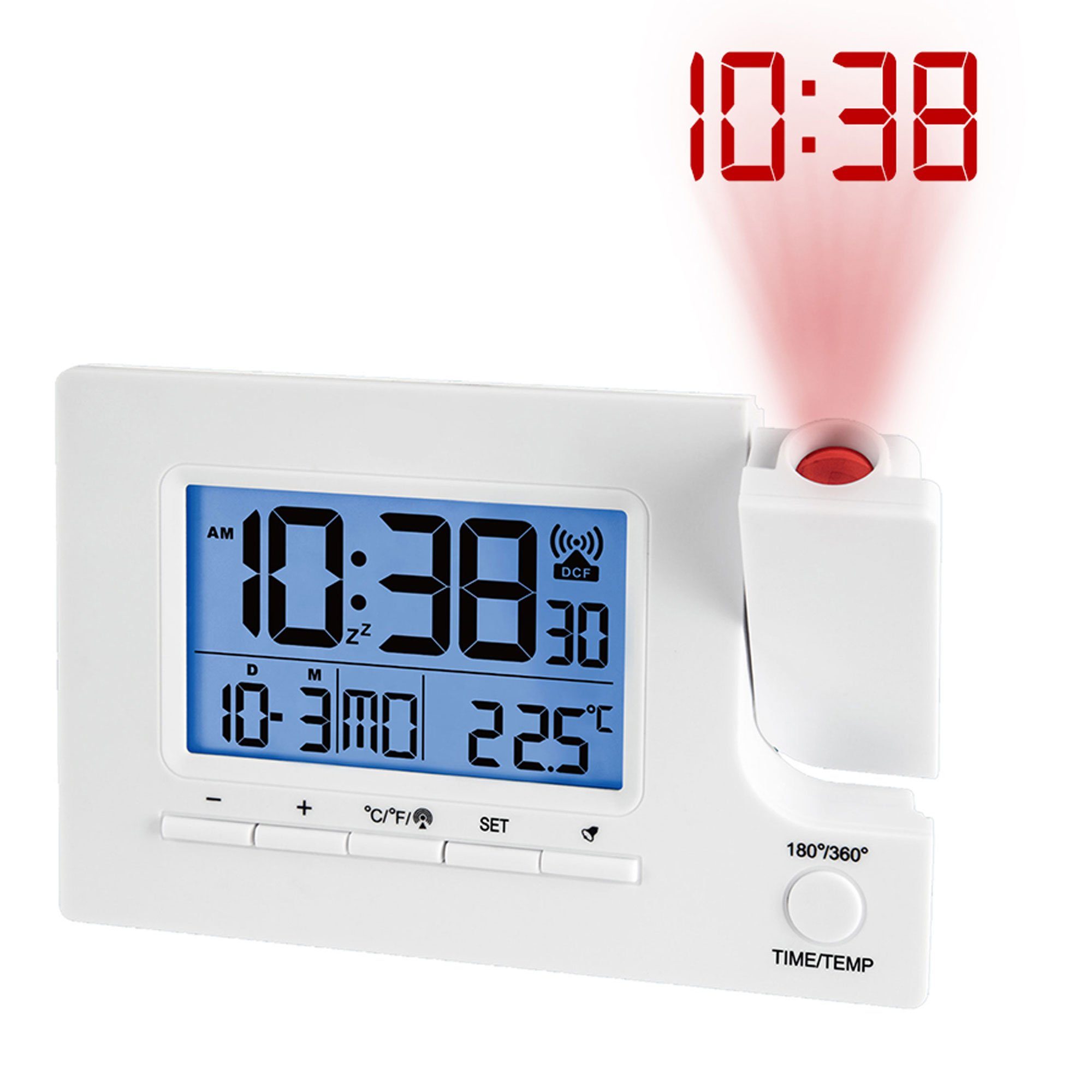 Funkwecker Funk-Projektionswecker Funkwecker Temperatur