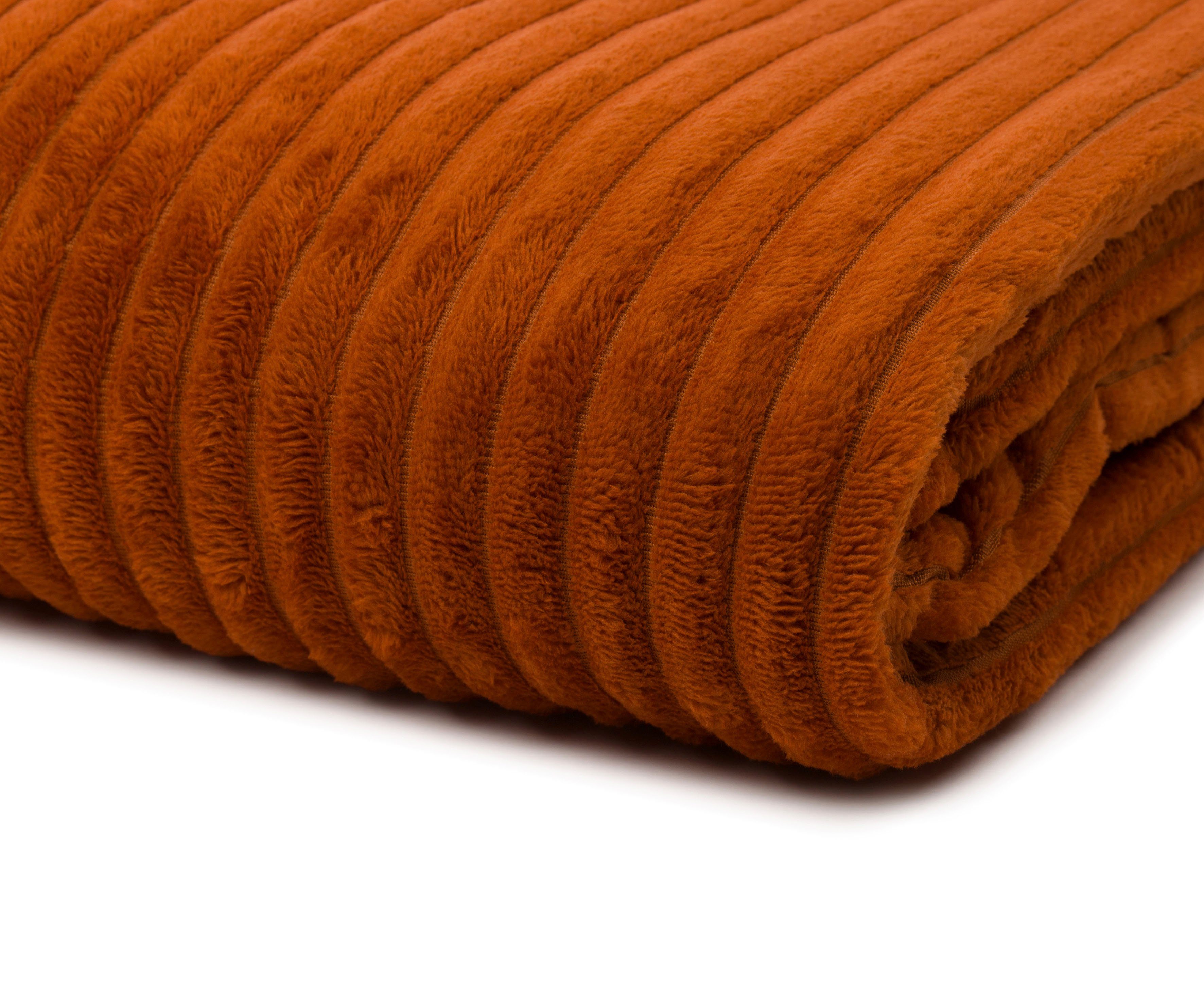 Wohndecke Feincord Kuscheldecke, Gözze, flauschig weich und wohlig warm – Bild 5 von 5