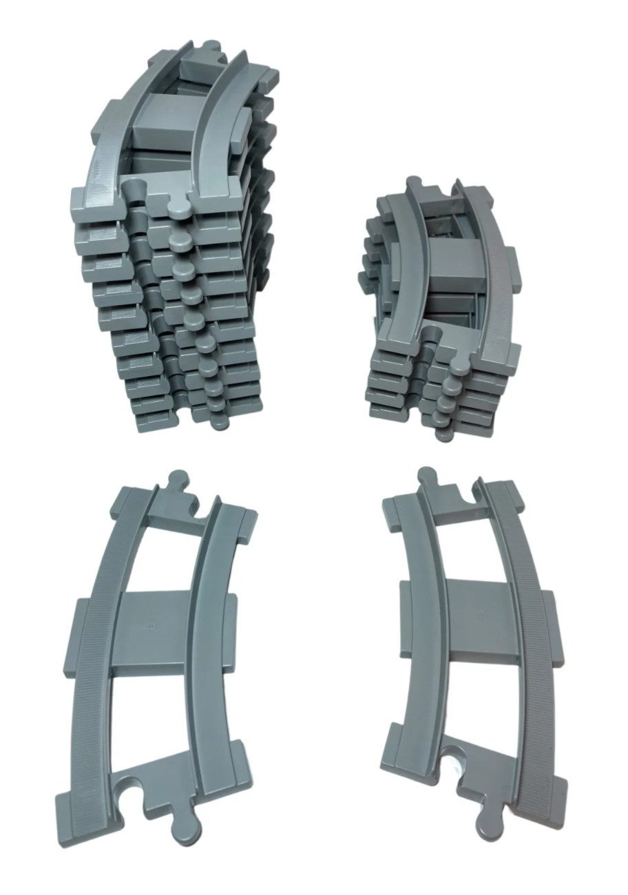 LEGO® 4x Duplo Eisenbahnschienen (hellgrau) Spielbausteine günstig online kaufen