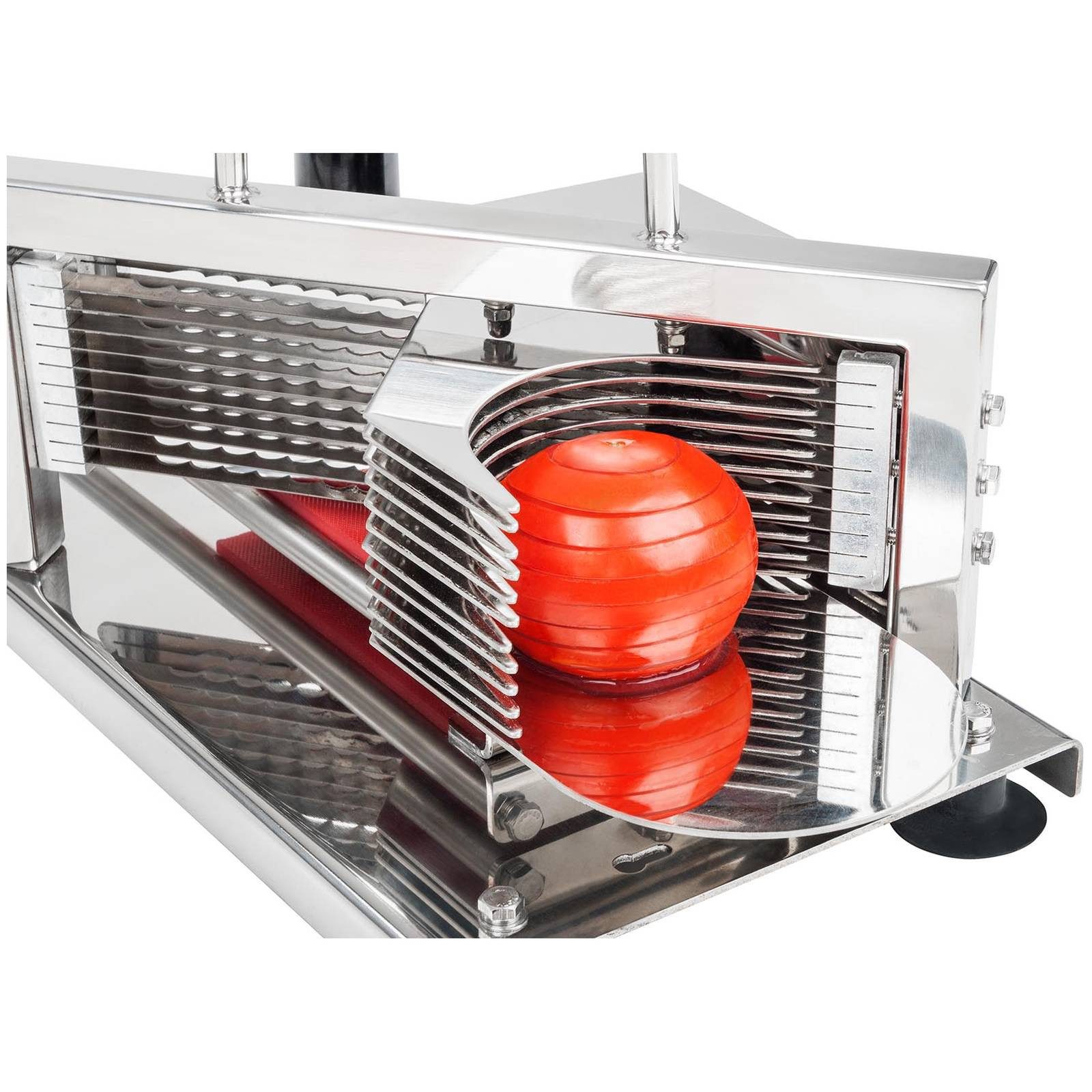 Royal Catering Gemüseschneider Tomatenschneider Edelstahl 10 Klingen 5,5 mm Gemüseteiler Gastro Profi – Bild 3 von 5