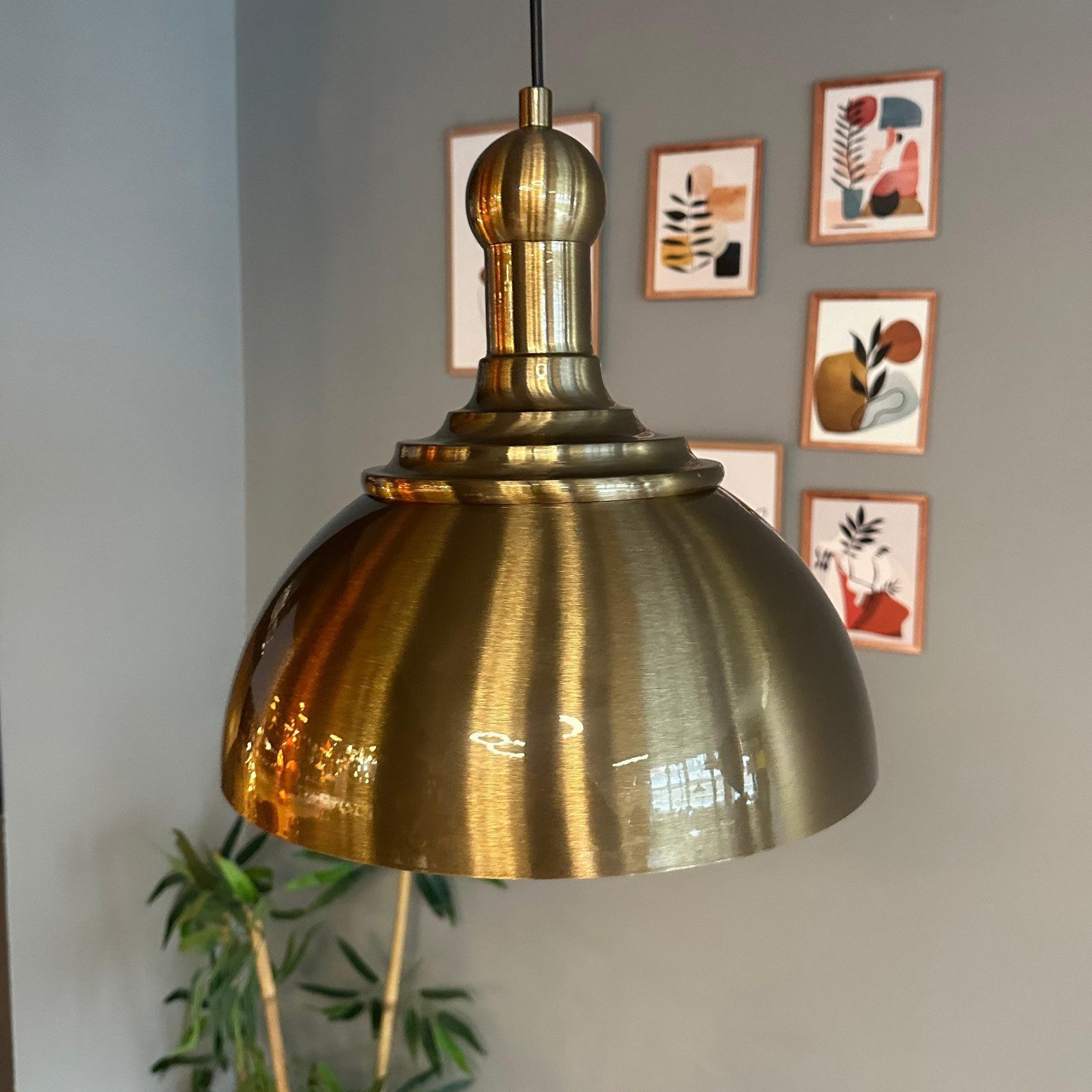 Bamyum Pendelleuchte Pendelleuchte Yimpi Knob Metall, Modern Hängelampe, ohne Leuchtmittel