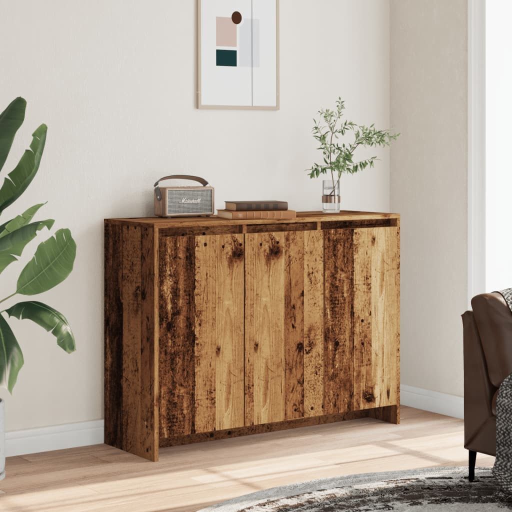 vidaXL Sideboard Sideboard Altholz-Optik 102x33x75 cm günstig online kaufen