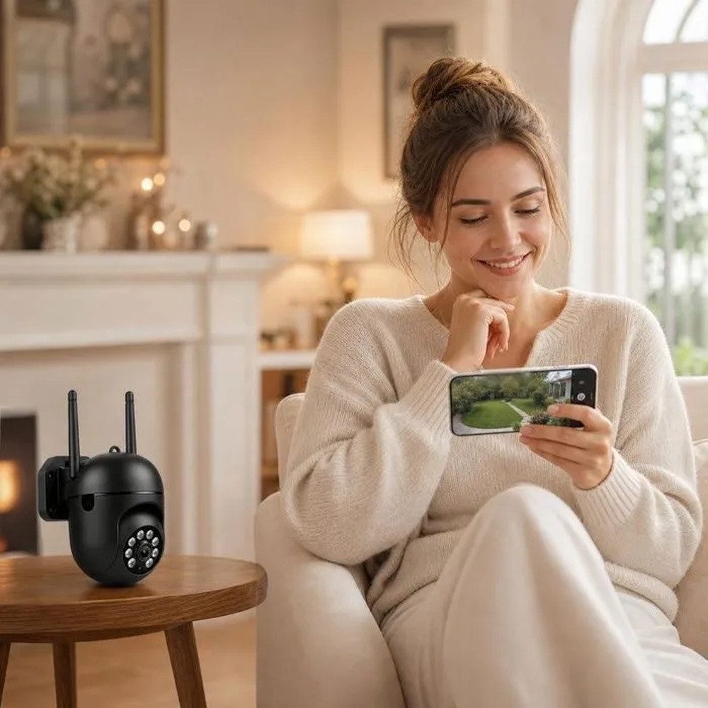 ANTCOOL Überwachungskamera 4er Set WLAN Kamera Innen/Außen, Personenerkennung, Nachtsicht (4-tlg) – Bild 5 von 5
