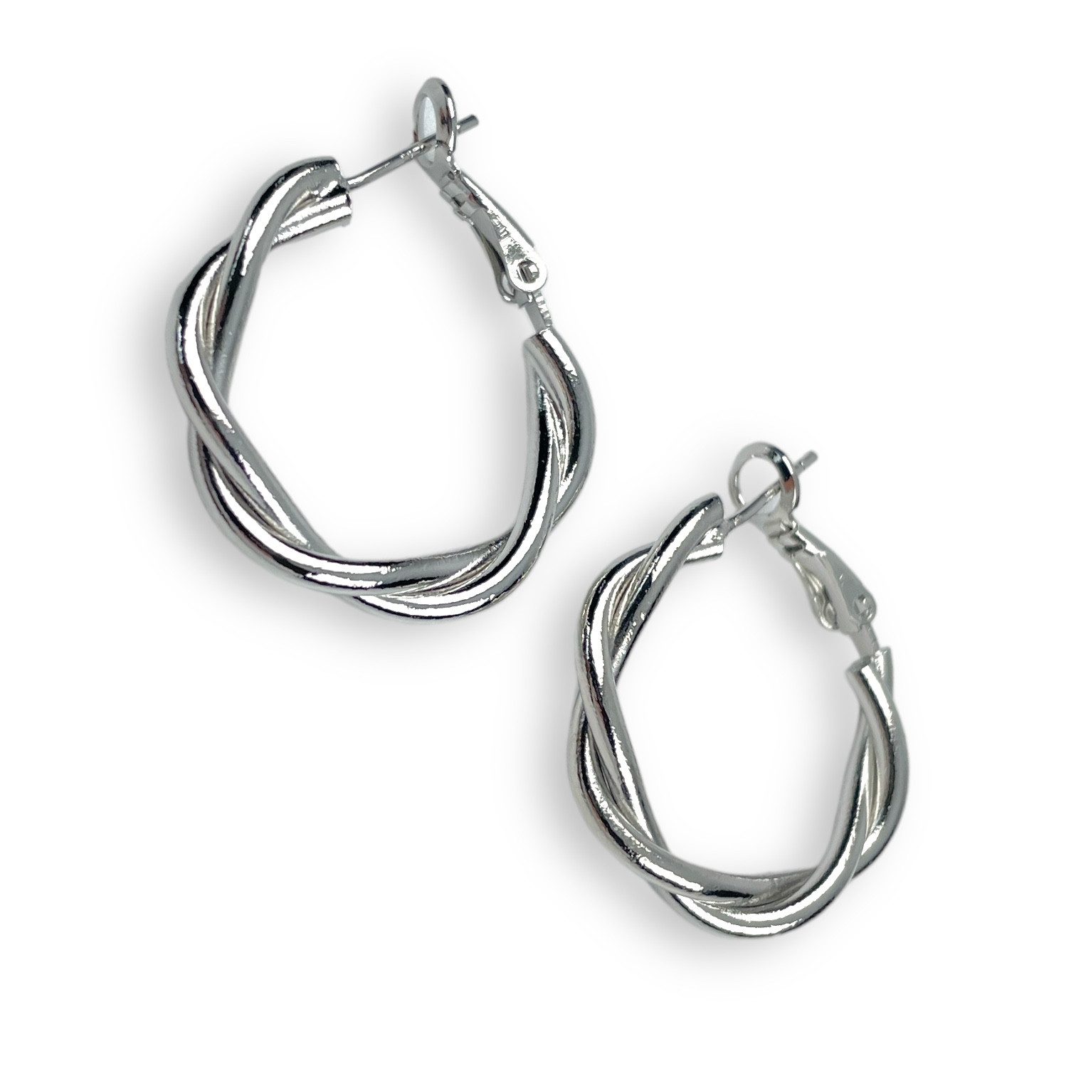 SHELAGO Paar Creolen verdreht – elegante Damen Ohrringe - Paar Creolen Twist (Paar Ohrringe, inkl. Schmuckverpackung), elegant, leicht, kombinierbar & ideales Geschenk