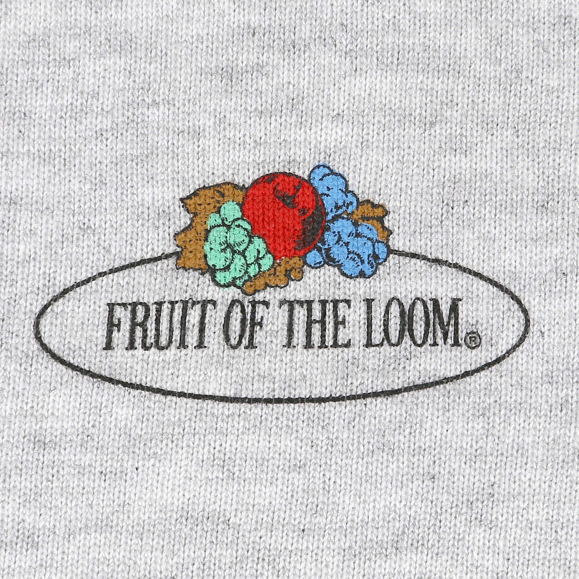 Fruit of Loom Vintage-Logo Sweatshirt Sweatshirt the mit graumeliert