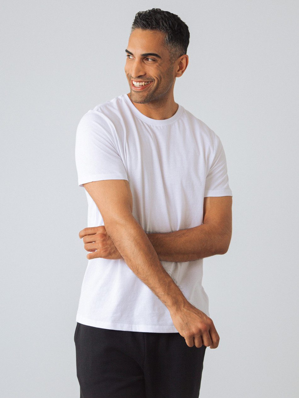 HONEST BASICS Rundhalsshirt Herren aus OCS und GRS zertifizierter Bio-Baumwolle