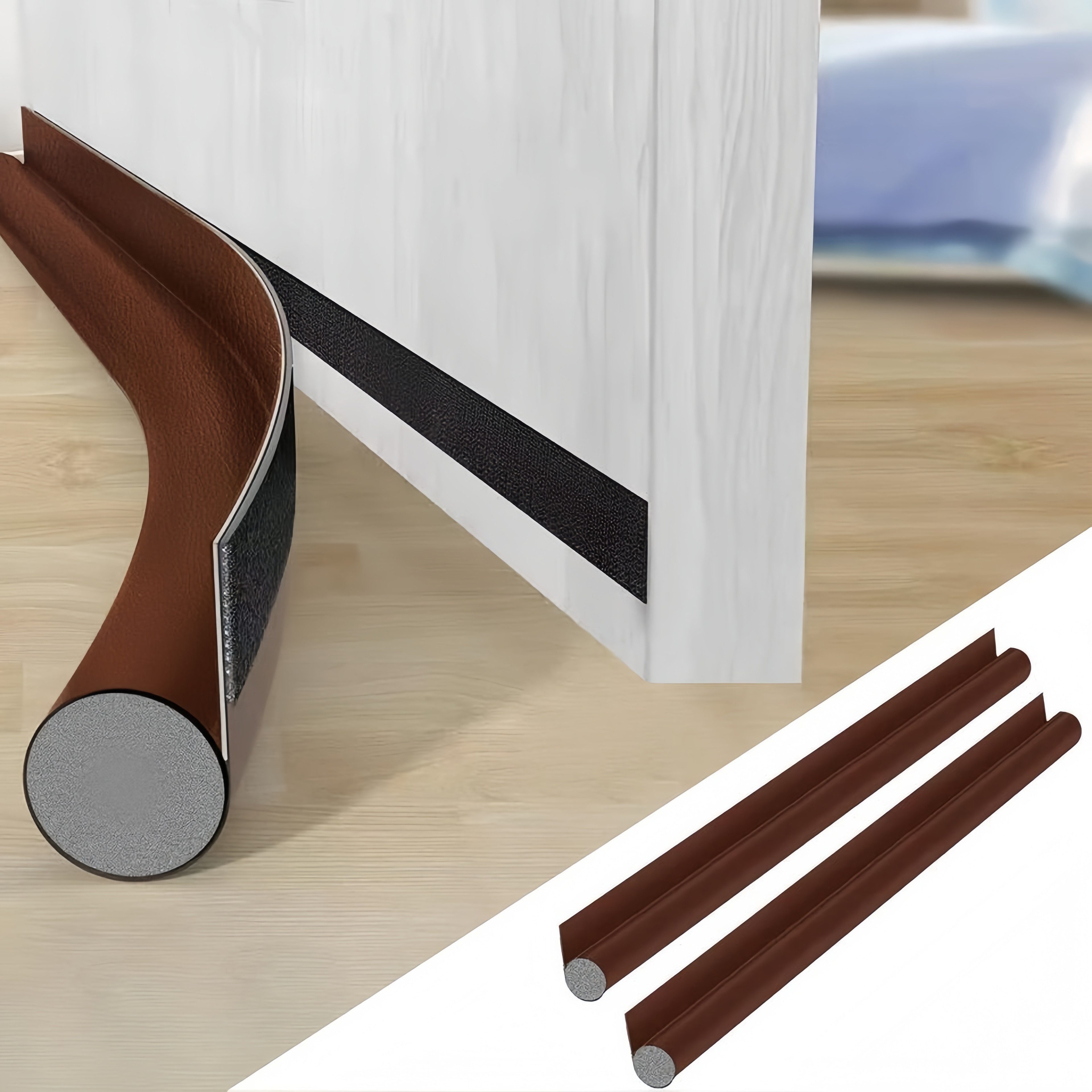 FOUORTUNATE-BEE Zugluftstopper Zugluftstopper für Türen – 2er-Set, einfache Montage, 2-tlg., Effektiver Türzugluftschutz für Zuhause und Büro