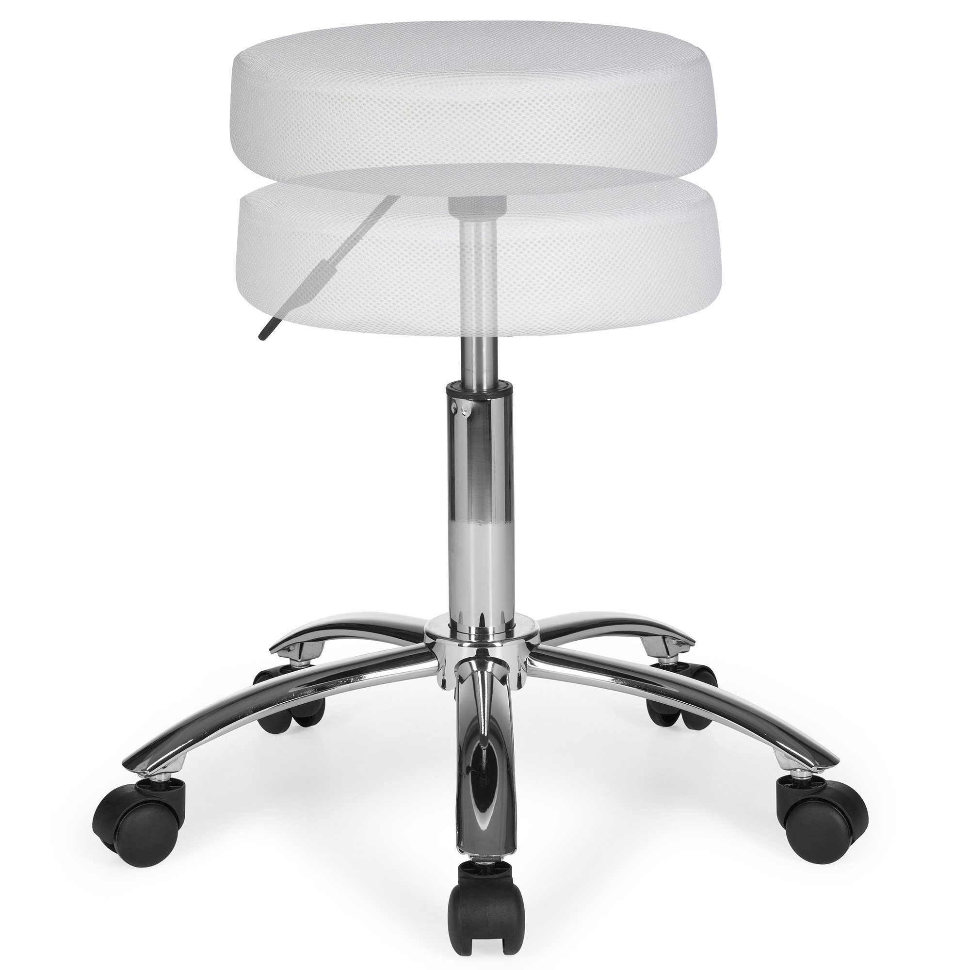 FINEBUY Arbeitshocker SuVa1023_1 (Sitzhocker mit Rollen, günstig online kaufen