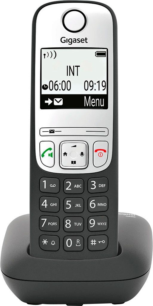 1) A690 (Mobilteile: Gigaset schwarz DECT-Telefon Schnurloses