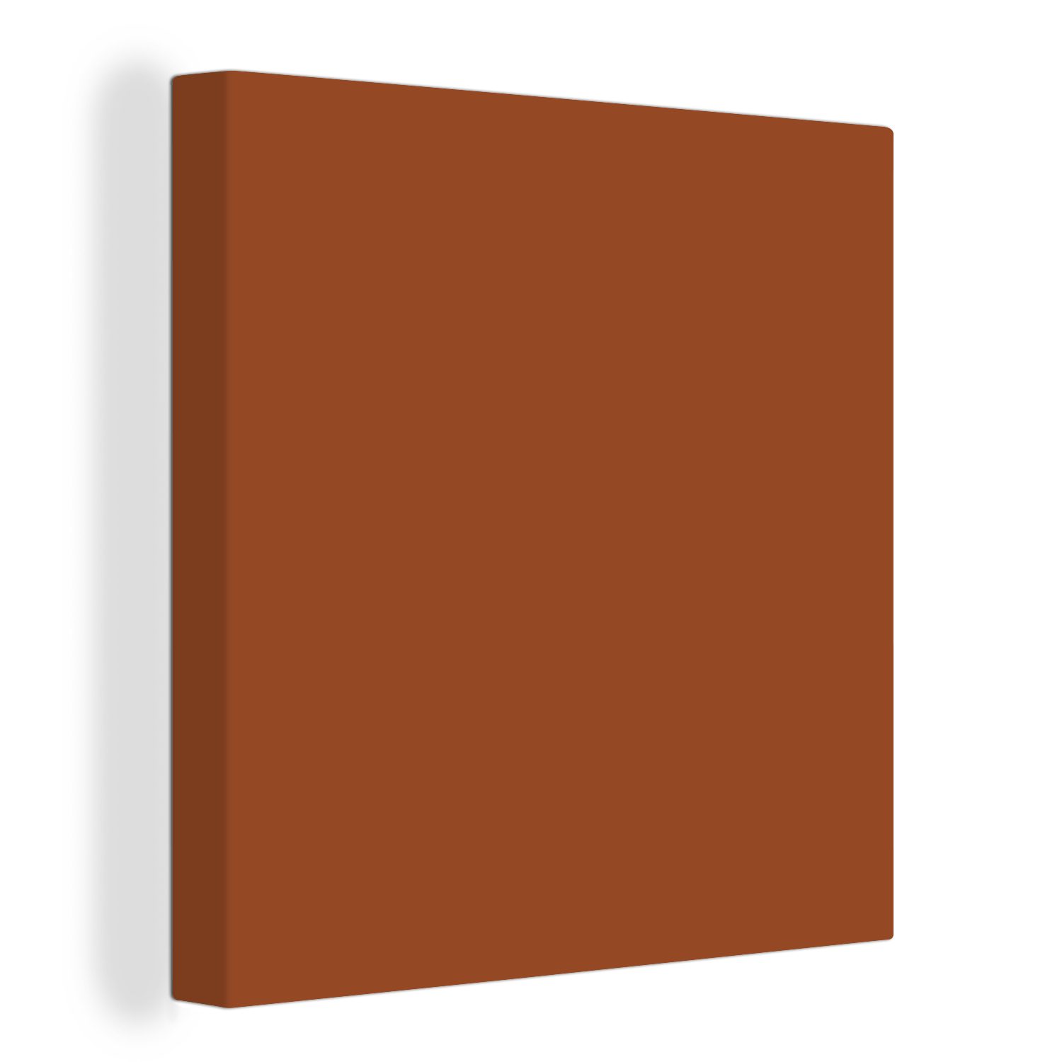 OneMillionCanvasses® Leinwandbild Terrakotta - Braun - Palette - Unifarben - Farben - Farbe, (1 St), Leinwand Bilder für Wohnzimmer Schlafzimmer bunt