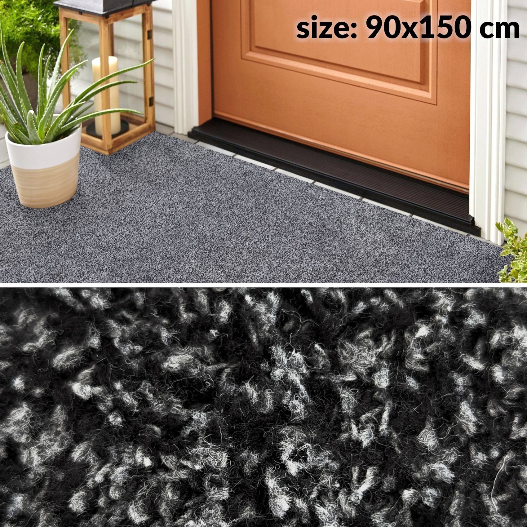 ANRO Läufer, Eckig, Höhe: 4 mm, Textil