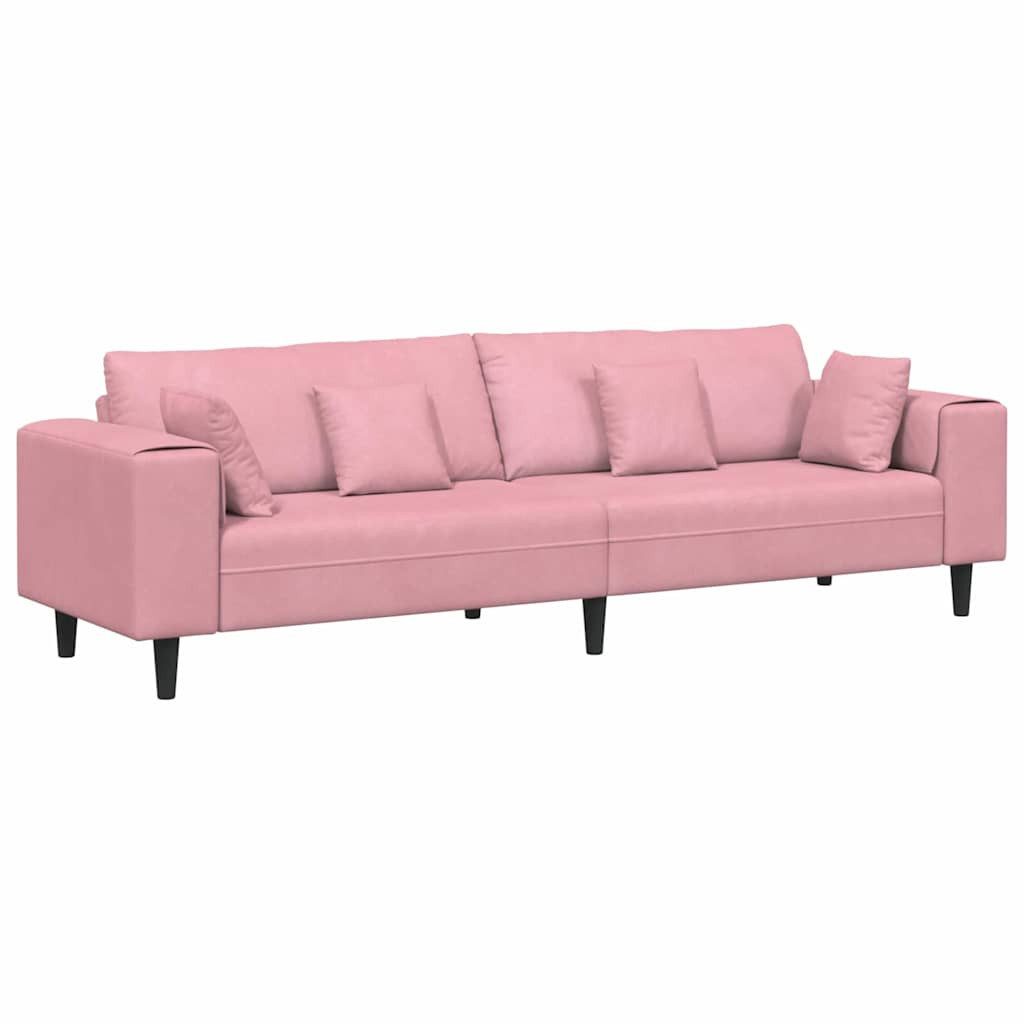 vidaXL Sofa Samt Sofa mit Kissen günstig online kaufen