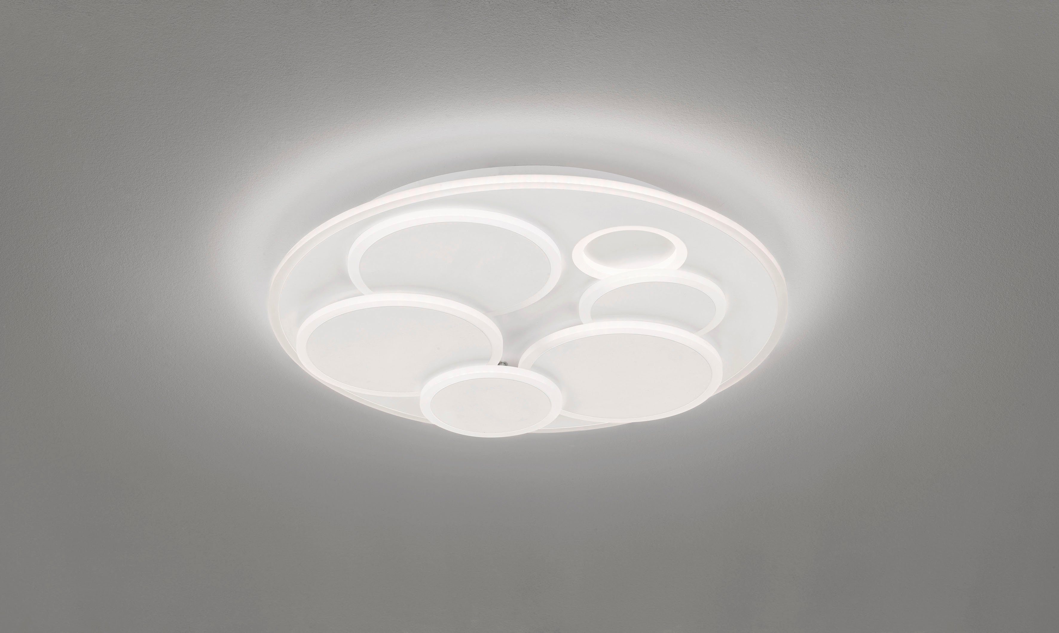 FISCHER & HONSEL LED Deckenleuchte Dots, Dimmfunktion, LED fest integriert, warmweiß - kaltweiß