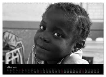 CALVENDO Wandkalender African People black white (Premium, hochwertiger DIN A2 Wandkalender 2023, Kunstdruck in Hochglanz)