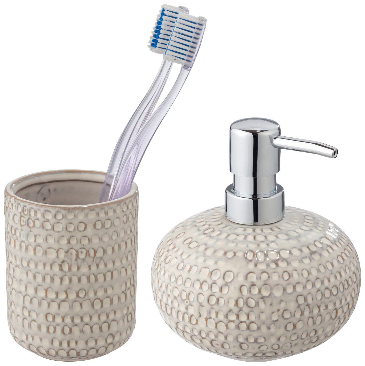 WENKO Badaccessoire-Set Davos, Set, 2 tlg., günstig online kaufen