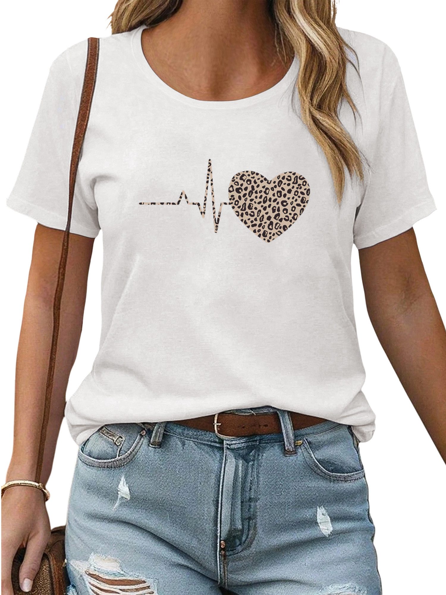 PYL Kurzarmshirt Damen Bequemes Sommer T günstig online kaufen