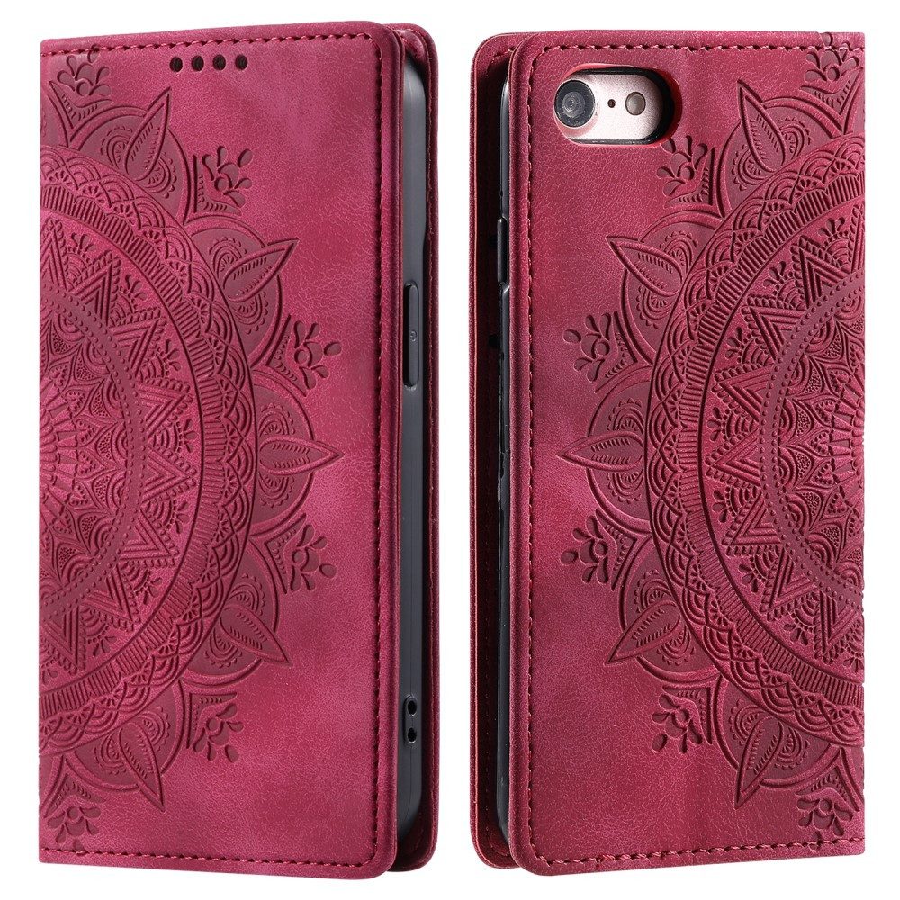 CoverKingz Handyhülle Hülle für Apple iPhone 16e Handyhülle Flip Case Cover Tasche Etui 15,5 cm (6,1 Zoll), Klapphülle Schutzhülle mit Kartenfach Schutztasche Motiv Mandala
