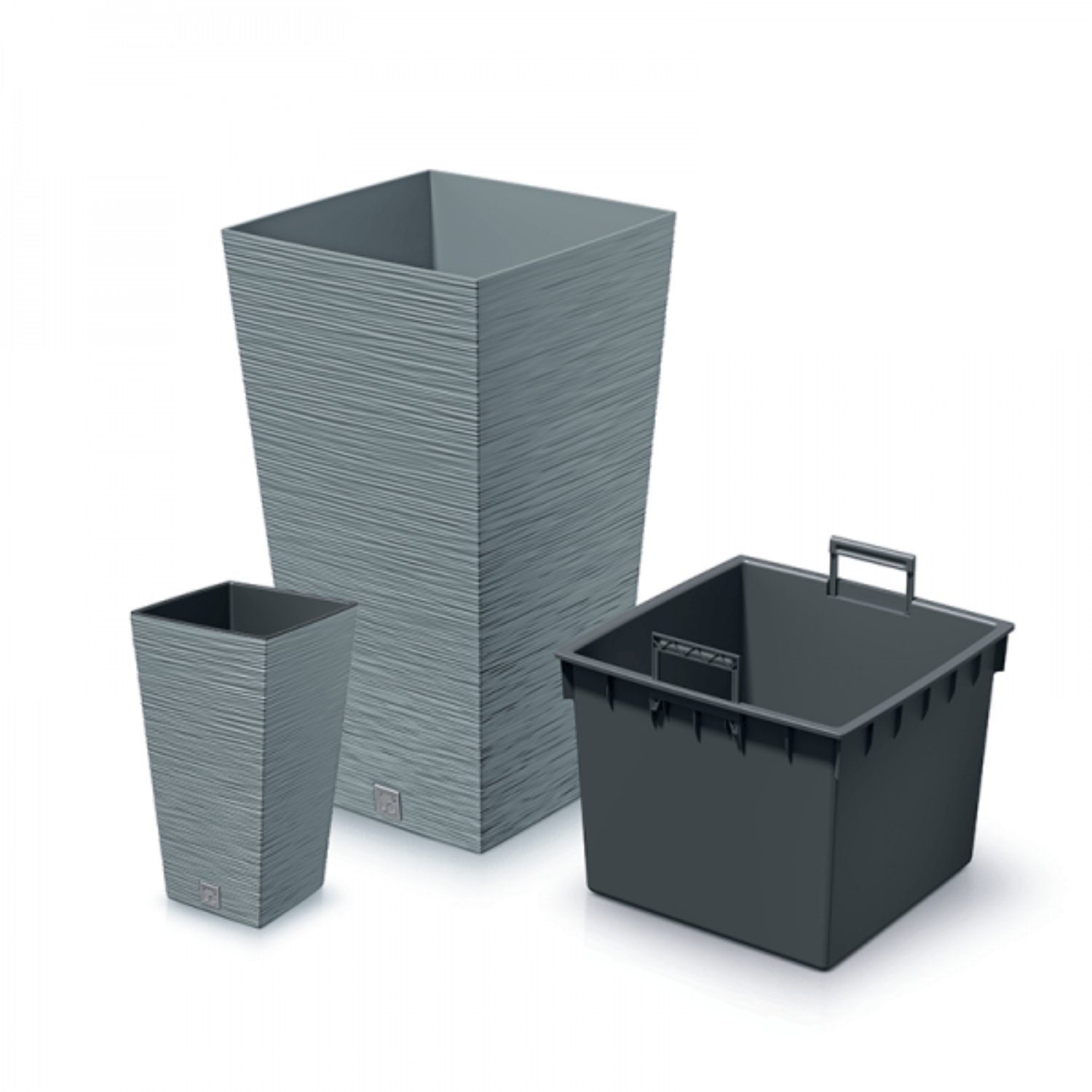 Prosperplast Blumentopf, Furu Square Quadratisch Pflanzgefäß günstig online kaufen