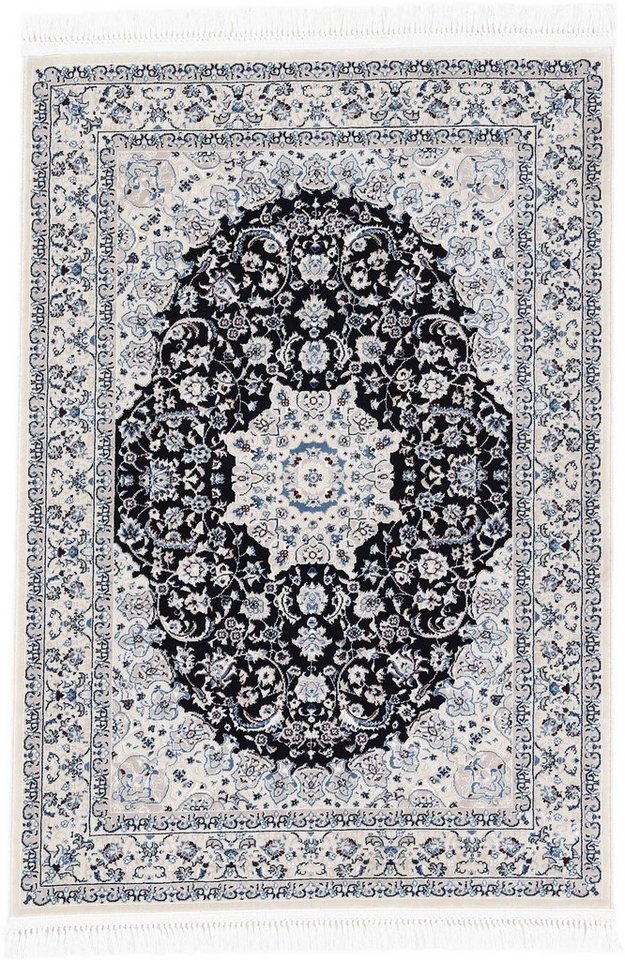 Teppich Nain Diane, carpetfine, rechteckig, Höhe: 8 mm, Kurzflorteppich, Orient  Look