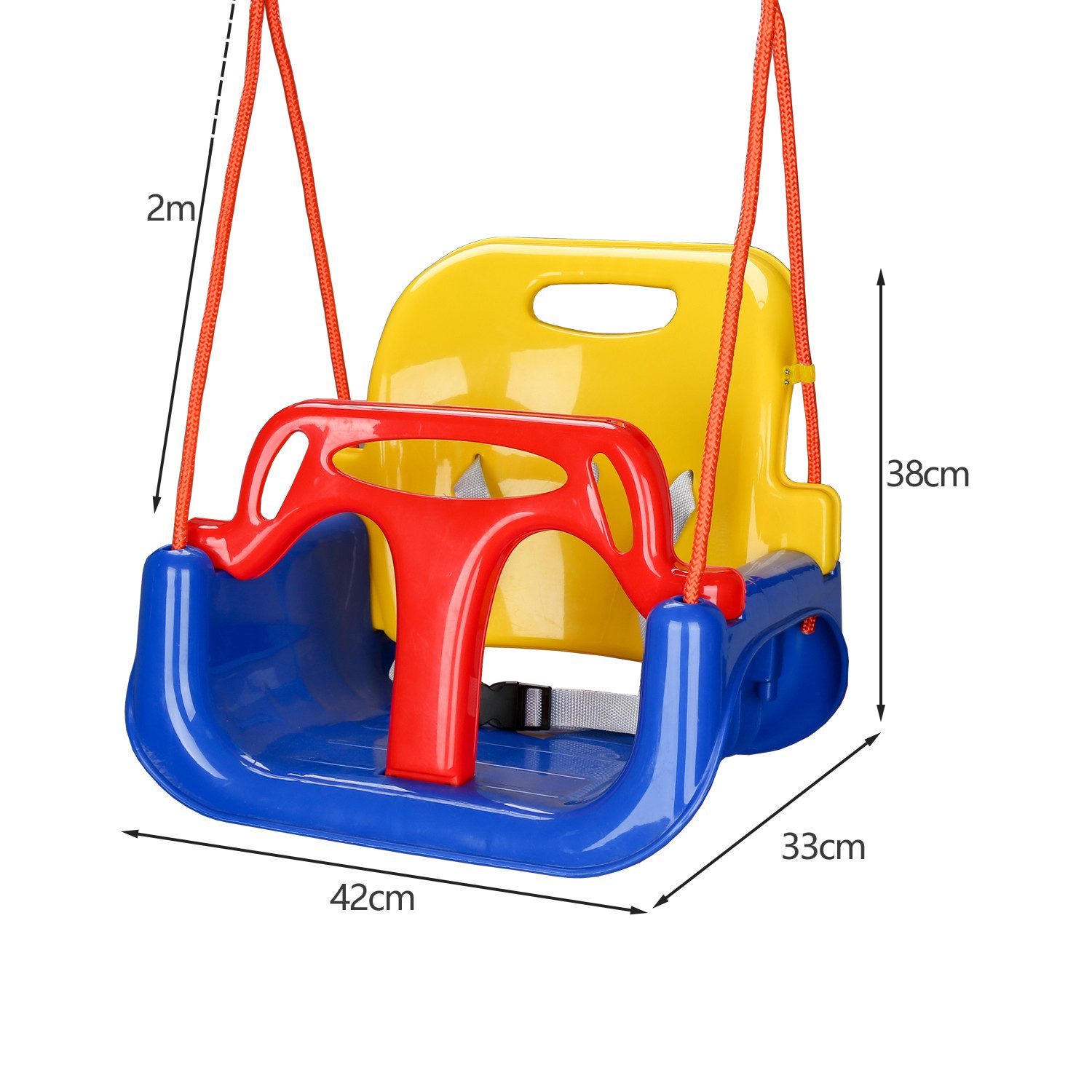 Clanmacy Einzelschaukel Kinderschaukel 3 in 1 Babyschaukel verstellbare Kle günstig online kaufen