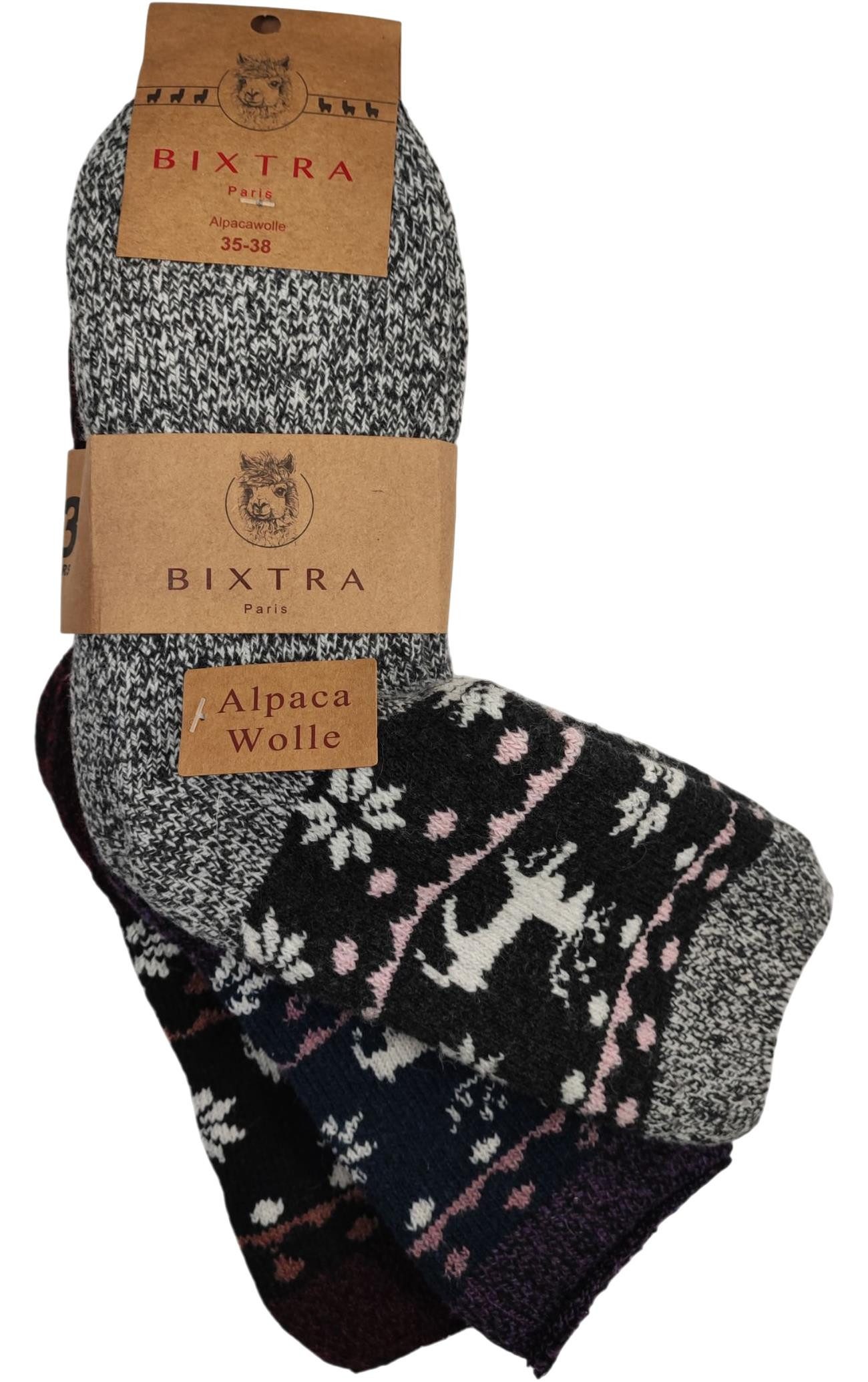 EloModa Thermosocken 3 Paar Damen Alpaka Socken Wollsocken Wintersocken, (3 günstig online kaufen