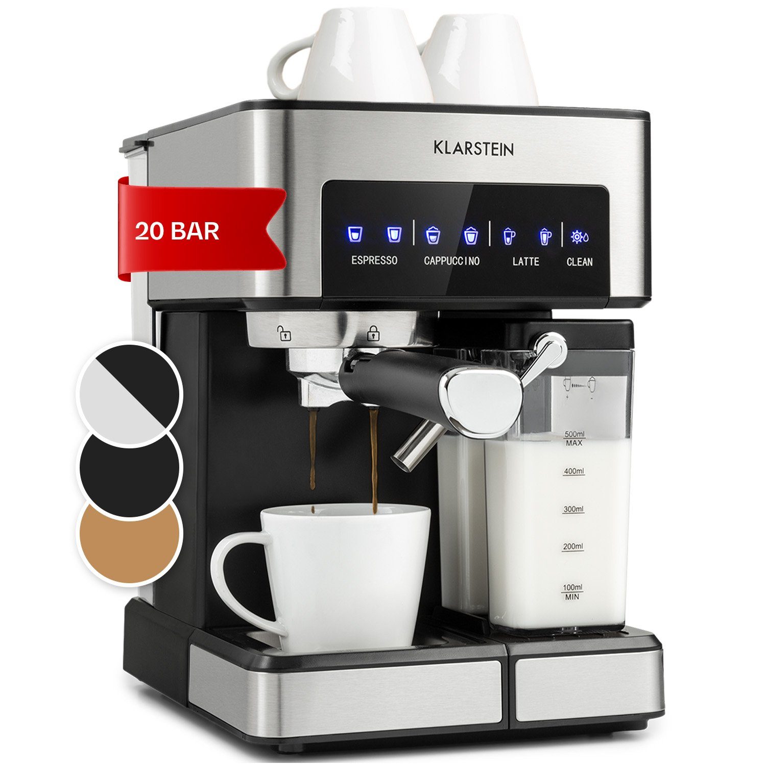 Klarstein Filterkaffeemaschine, 1.8l Kaffeekanne, Gemahlener Kaffee und Pads: 2-in-1- Nutzung zum flexiblen Gebrauch. Reduzierter Preis € 174,99. Unverbindliche Preisempfehlung € 211,99