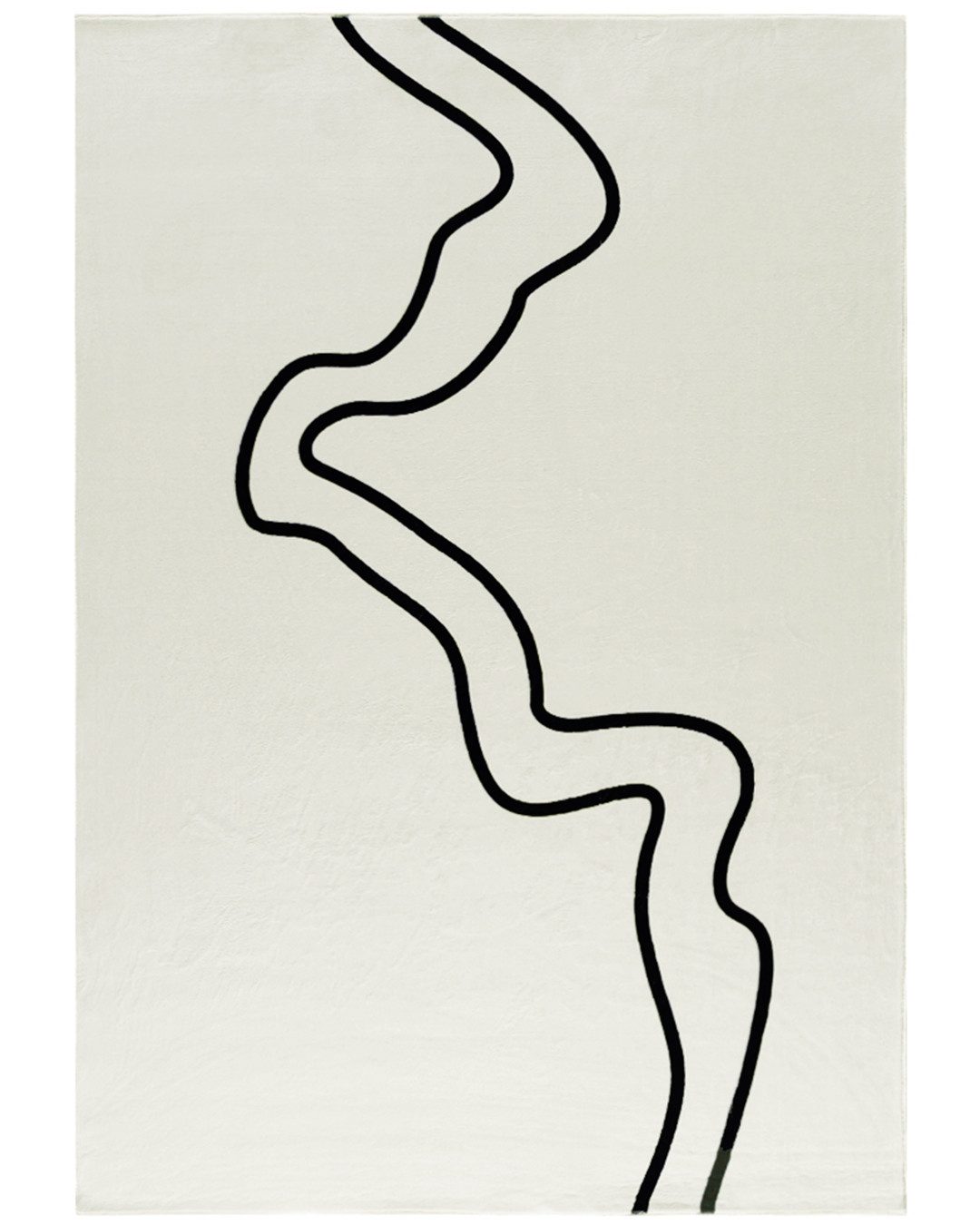 Mazovia Designteppich Abstrakt Wohnzimmer, 80 x 150 cm, Fußbodenheizung