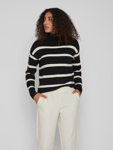Stehkragenpullover VIRIL MOCKNECK L/S KNIT RIB TOP 2- NOOS