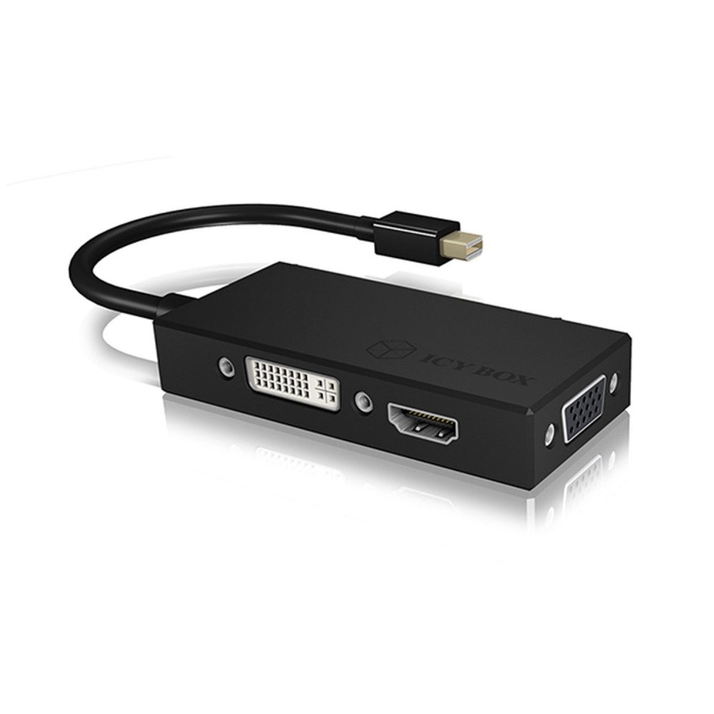 ICY BOX ICY BOX IB-AC1032 Mini DisplayPort Adapter für Video. Audio- & Video-Adapter Mini DisplayPort, Robuste Bauweise in Schwarz