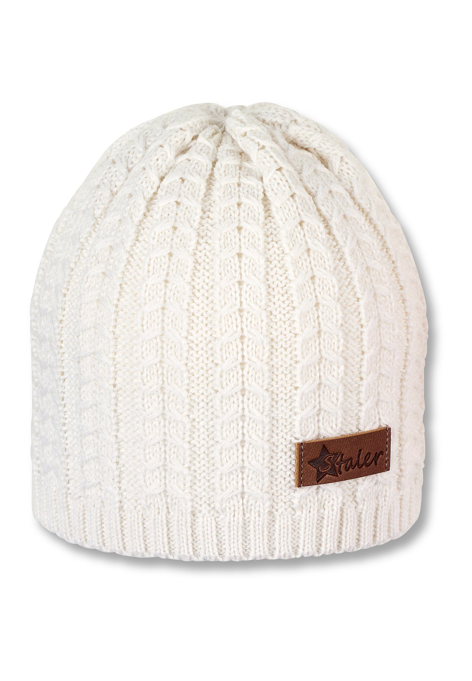 STERNTALER® Strickmütze Strickmütze (1-St., Wintermütze Strick Zopfmuster ideal für kalte Tage) Mütze mit Merinowollanteil und kleinem Zopfmuster mehr