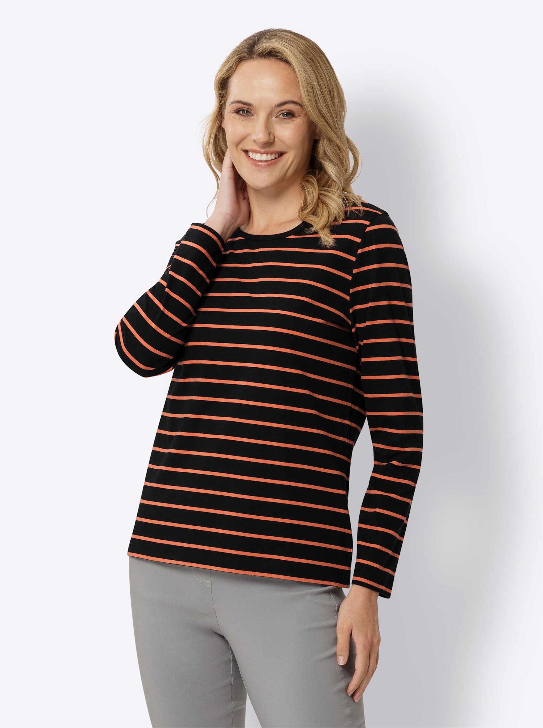 Sieh an! T-Shirt Langarmshirt . günstig online kaufen