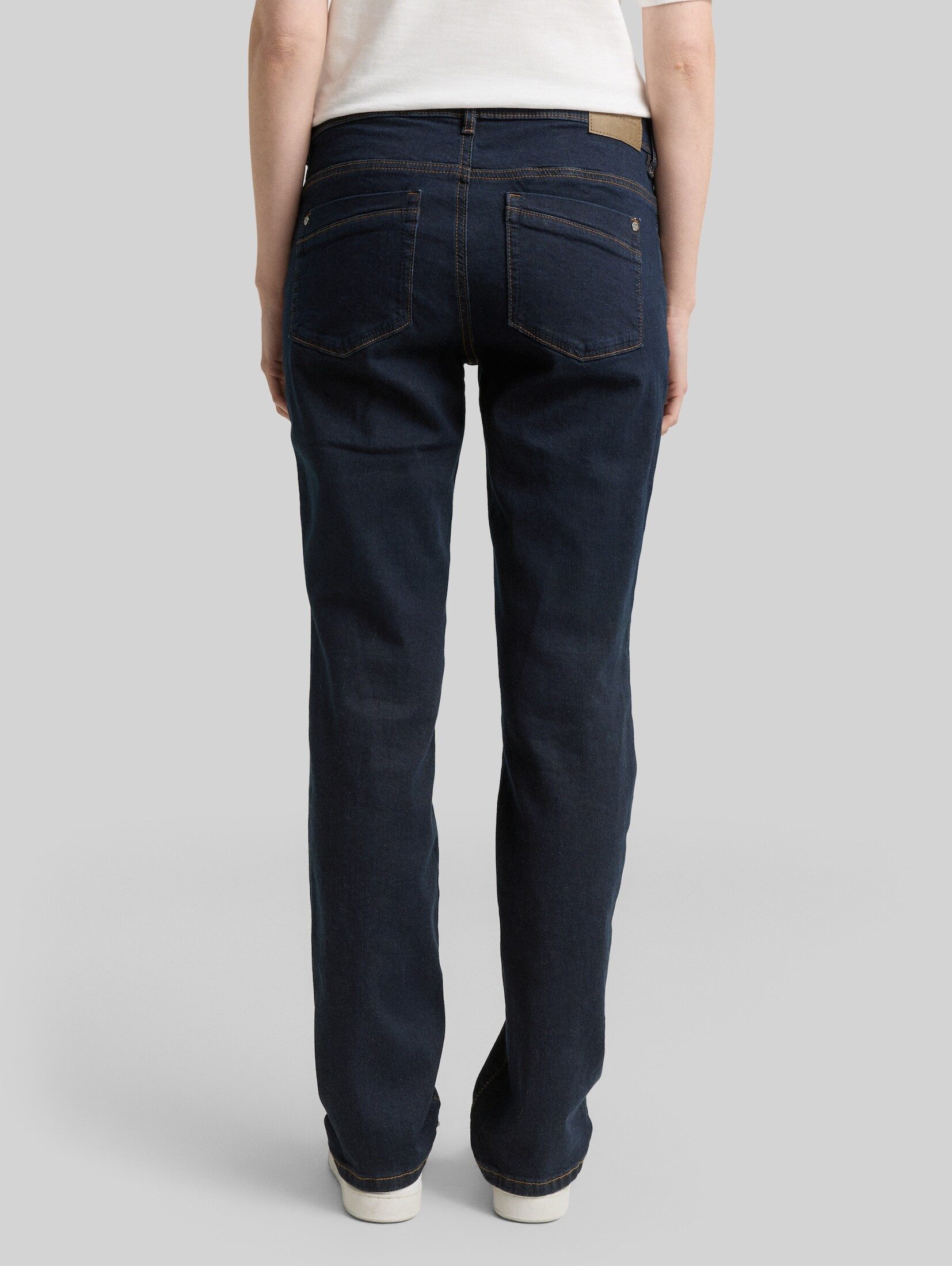 TOM TAILOR Straight-Jeans Jeanshosen TTLIVA STRAIGHT Jeans mit Stretch – Bild 4 von 5