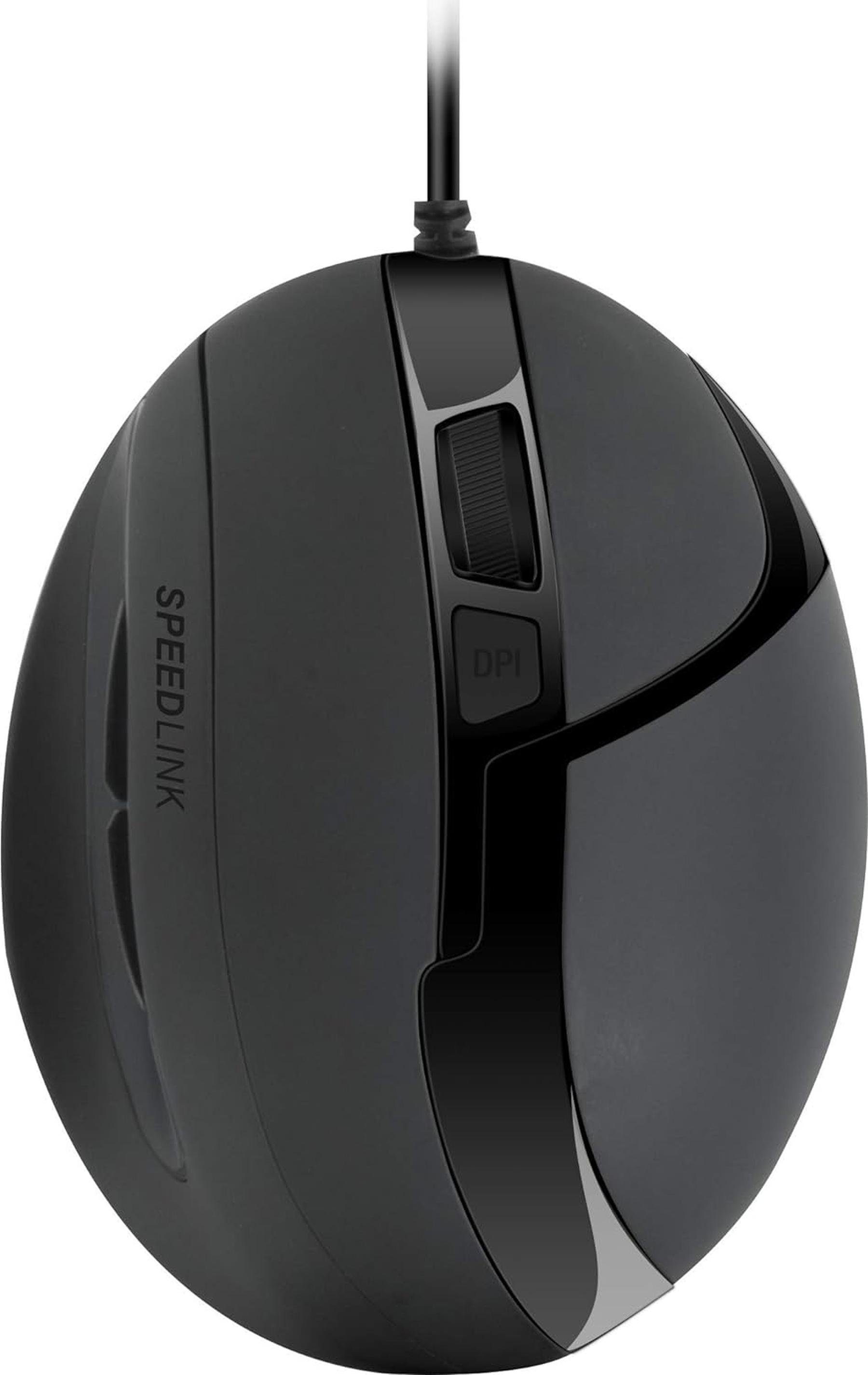 Speedlink Speedlink OBSIDIA Ergonomische Maus Maus, Präziser optischer  Sensor mit einstellbarer Genauigkeit von 800 bis 3. 200dpi