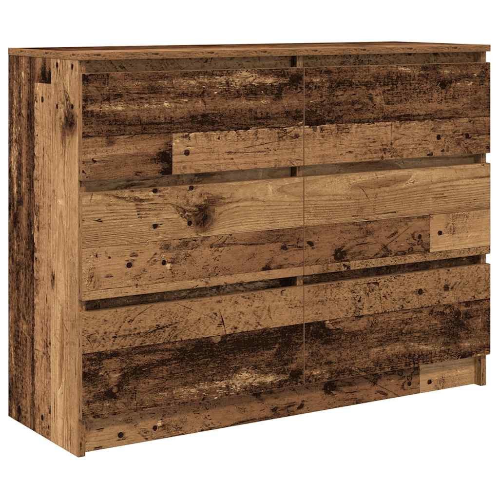 vidaXL Sideboard Sideboard Altholz-Optik 100x35x76 cm Holzwerkstoff (1 St)