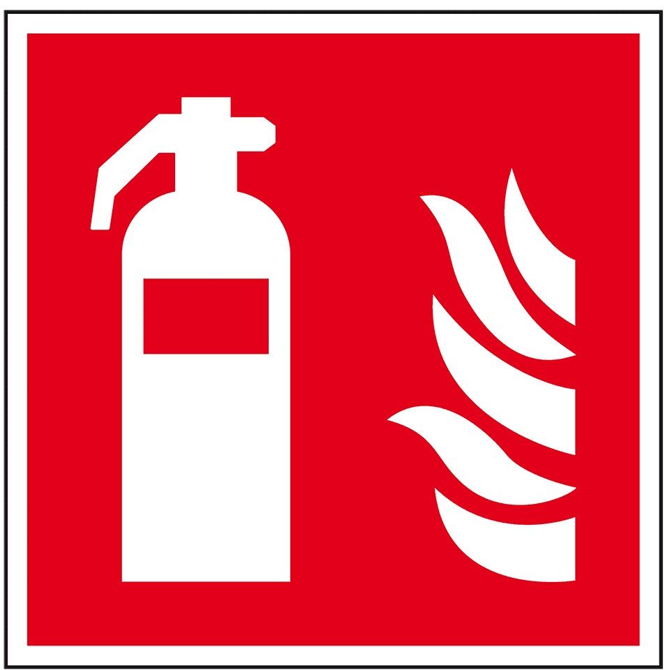 König Werbeanlagen Hinweisschild Aufkleber Feuerlöscher, langnachleuchtend, gemäß ASR A1.3/DIN 7010